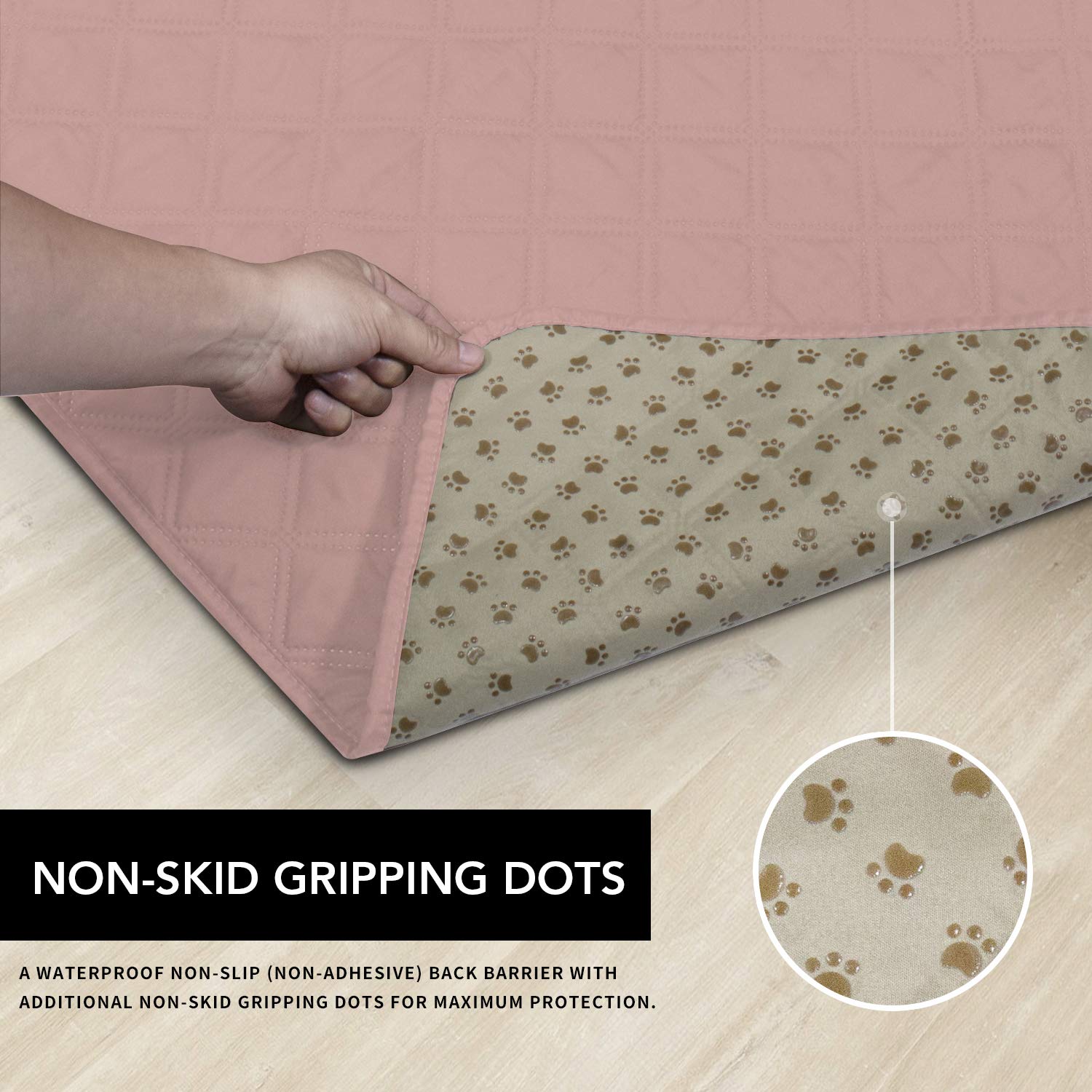 Easy-Going 100% Waterproof Dog Bed Cover, Non-Slip Pet Blanket For Furniture, Washable Couch Cover, Repleasement Sofa Cover (120