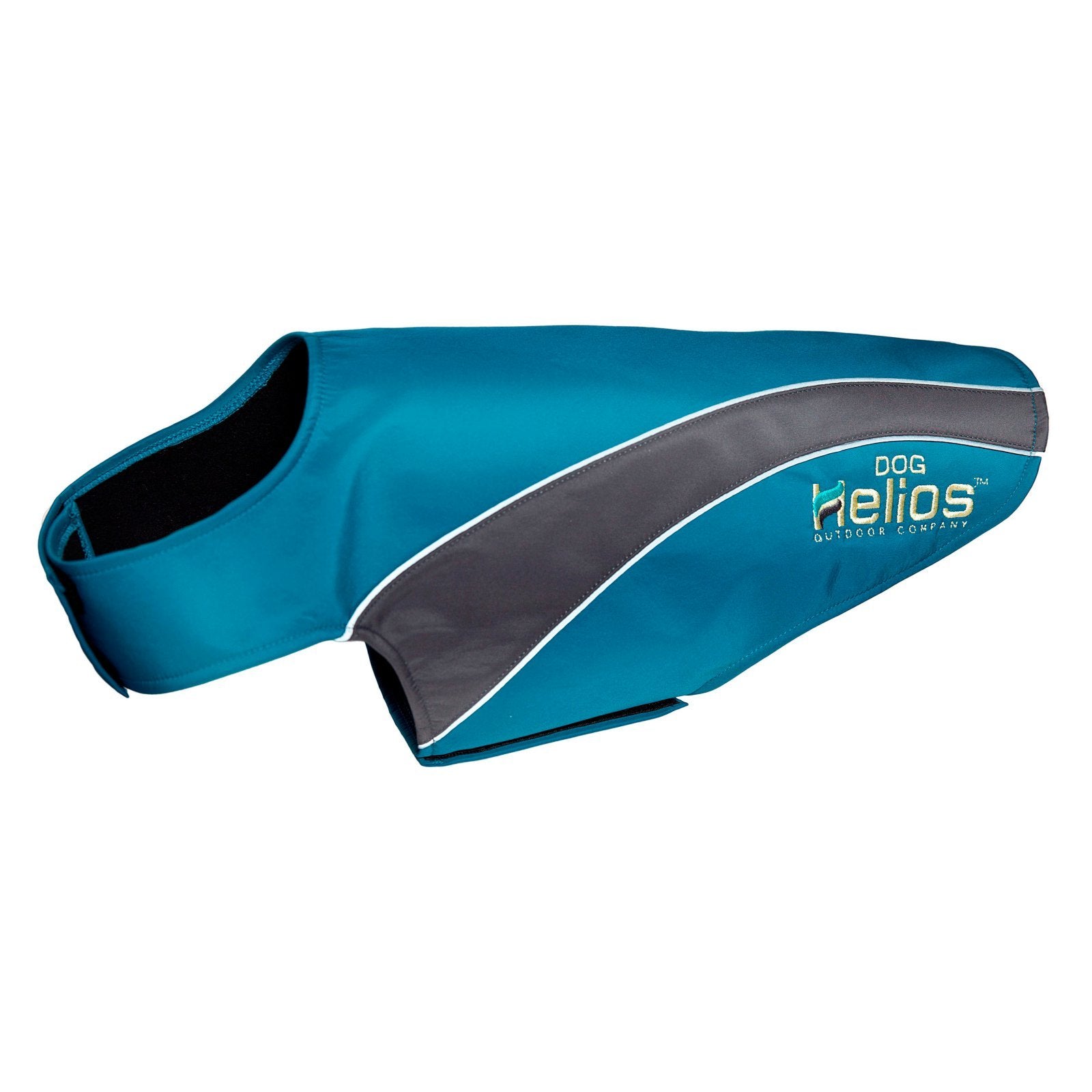 Pet Life Helios Octane Softshell Neoprene Satin Reflective Dog Jacket w/Blackshark Technology, X-Large, Orange, Grey
