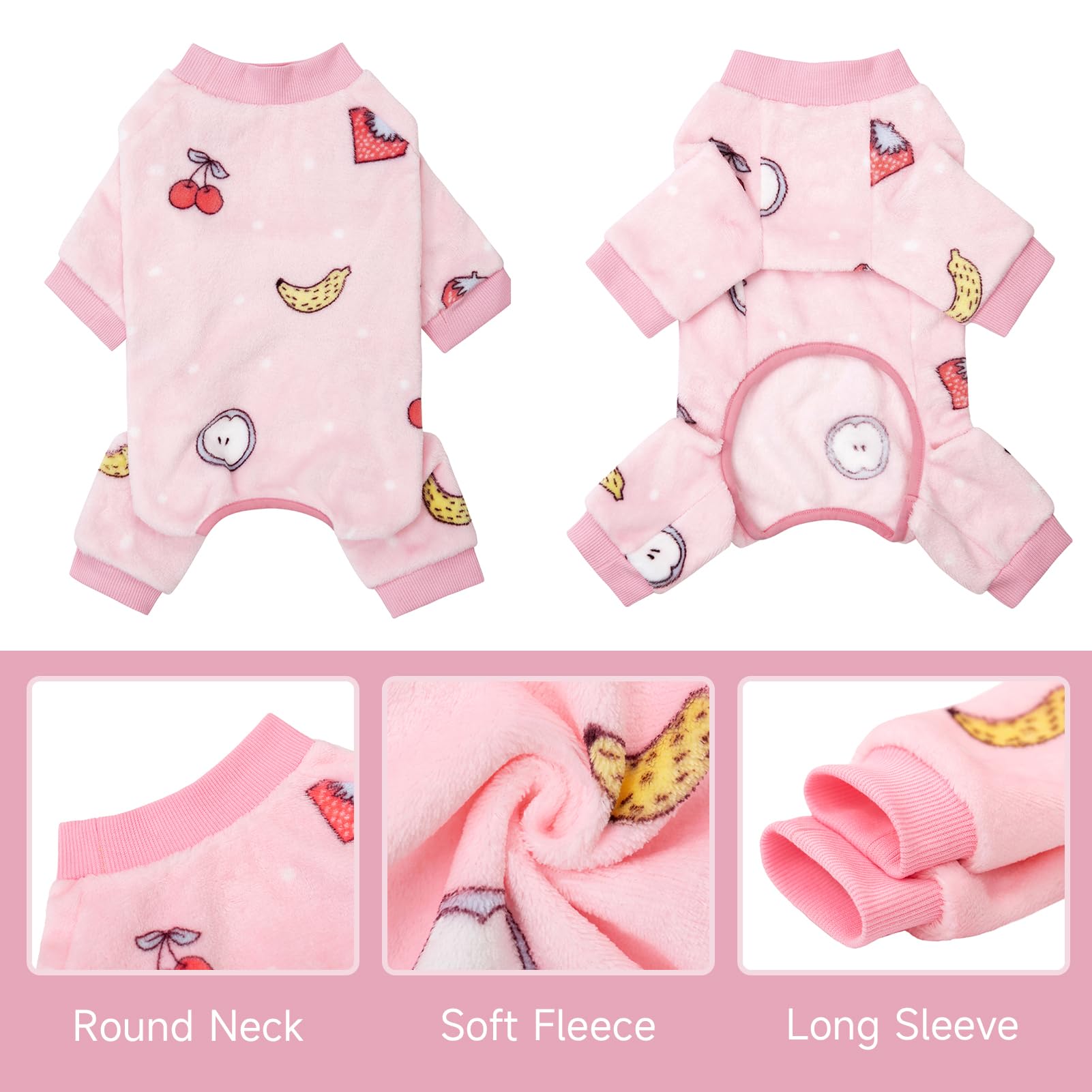 Dog Pajamas For Small Dogs, Winter Dog Onesie, Warm Velvet Puppy Jumpsuit, Doggies Bodysuits, Girl Boy Dog Winter Clothes For Ch