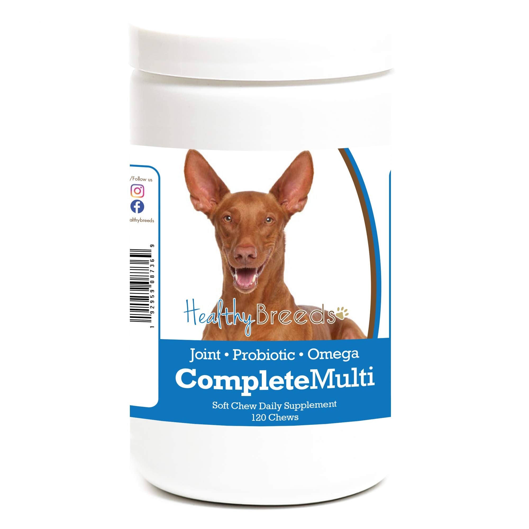 Healthy Breeds Pharaoh Hound All in One Multivitamin Soft Chew 120 Count