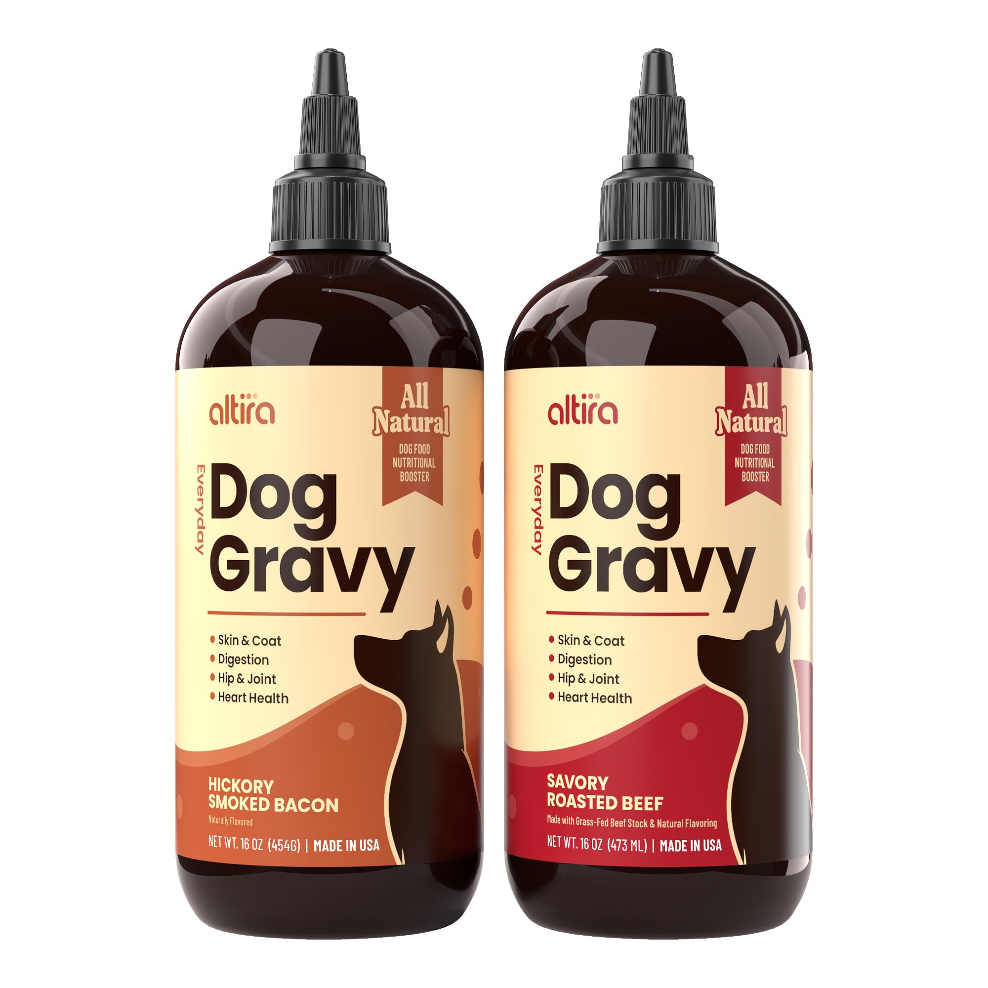 Altira Everyday Dog Gravy - Premium Wet Dog Food Gravy Toppers for Dry Food - Tasty & Nutritious with Essential Vitamins and Sup