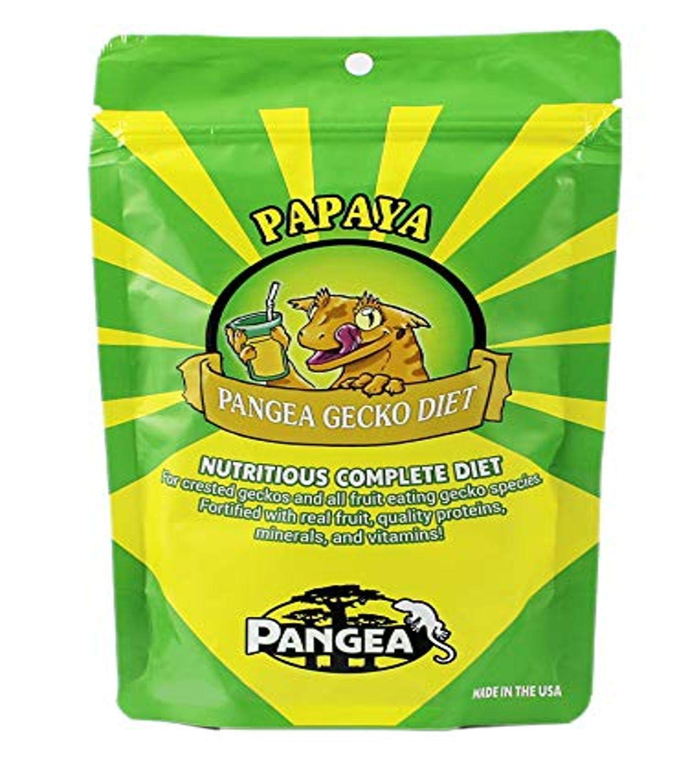 Pangea Papaya Fruit Mix Complete Crested Gecko Food - 2 Oz, Ideal for Nutrition and Health