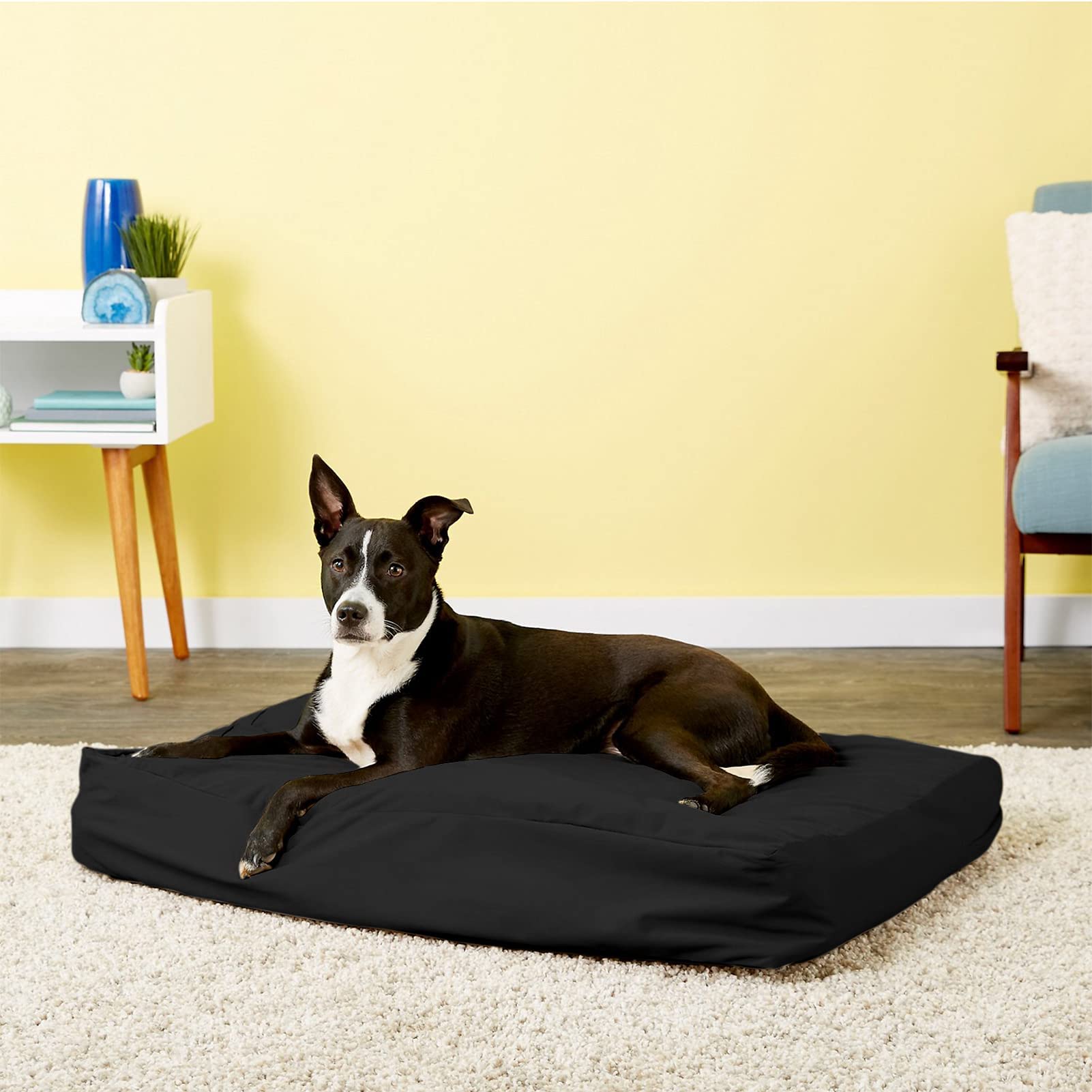 Selugove Dog Bed Covers 53L ?43W ?5H Inch Washable Grey Thickened Waterproof Oxford Fabric With Handles And Zipper Reusable Dog Bed Liner Cover For Large 110-125 Lbs Dog