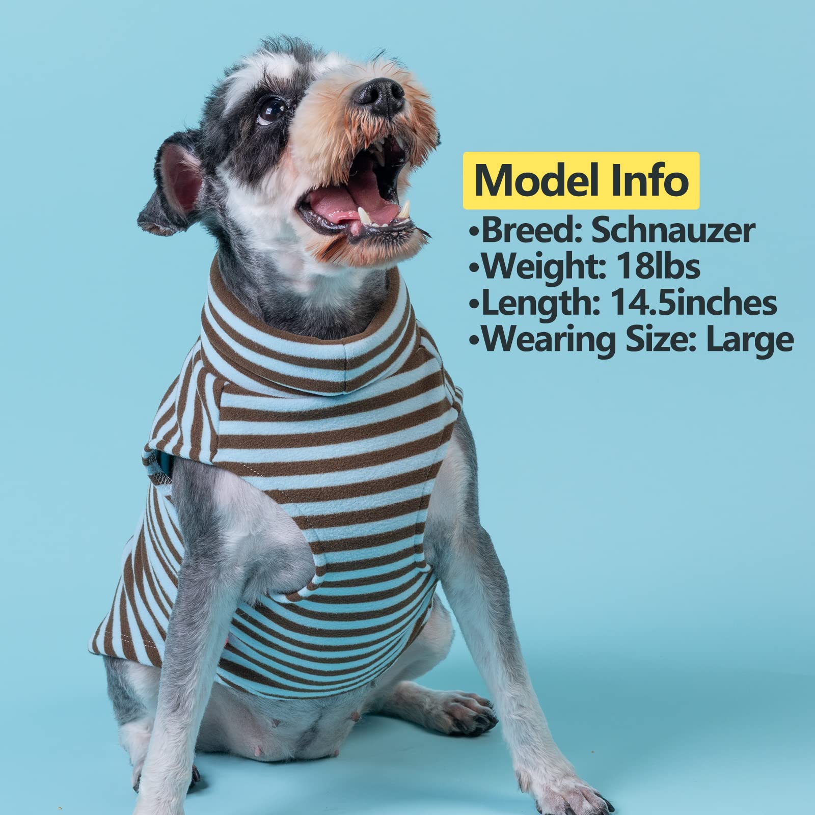 Kyeese 2Pack Dog Coat Turtleneck Stretchy Dog Sweater Super Soft Dog Cold Weather Coat For Small Dogs In Sleeveless Design, Yellow,Xl