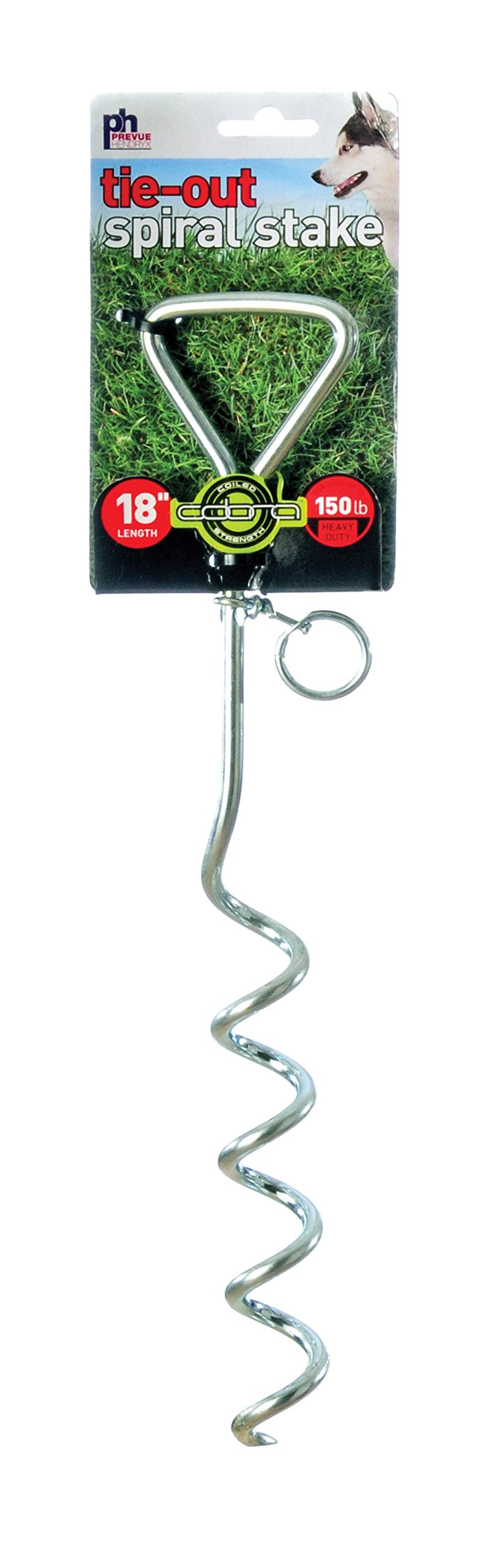 Prevue Pet Products Heavy-Duty 18&quot; Spiral Tie-Out Stake