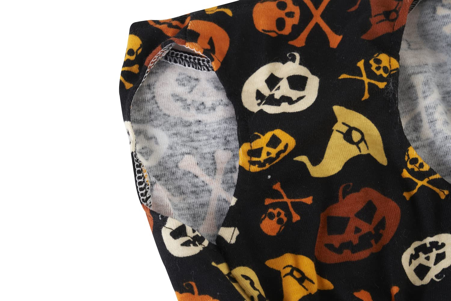 Skull Orange Black Fashion Pet Halloween Costume Dress Pumpkin Dresses Costume For Dogs, Large (L) Size