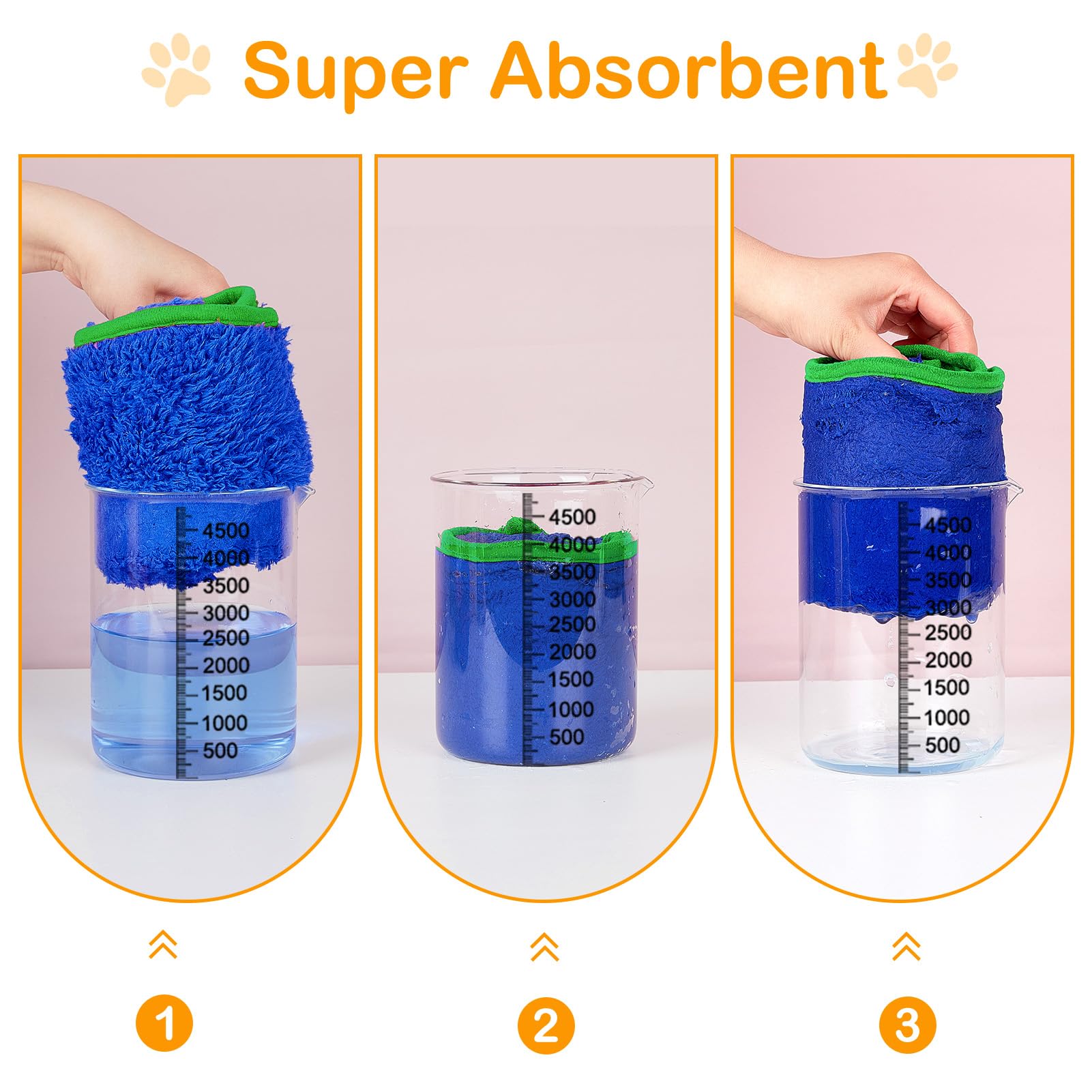 Super Soft Dog Robe - Quick Drying Towel For Dogs, Adjustable After Bath, Large, Robe And Towel In One