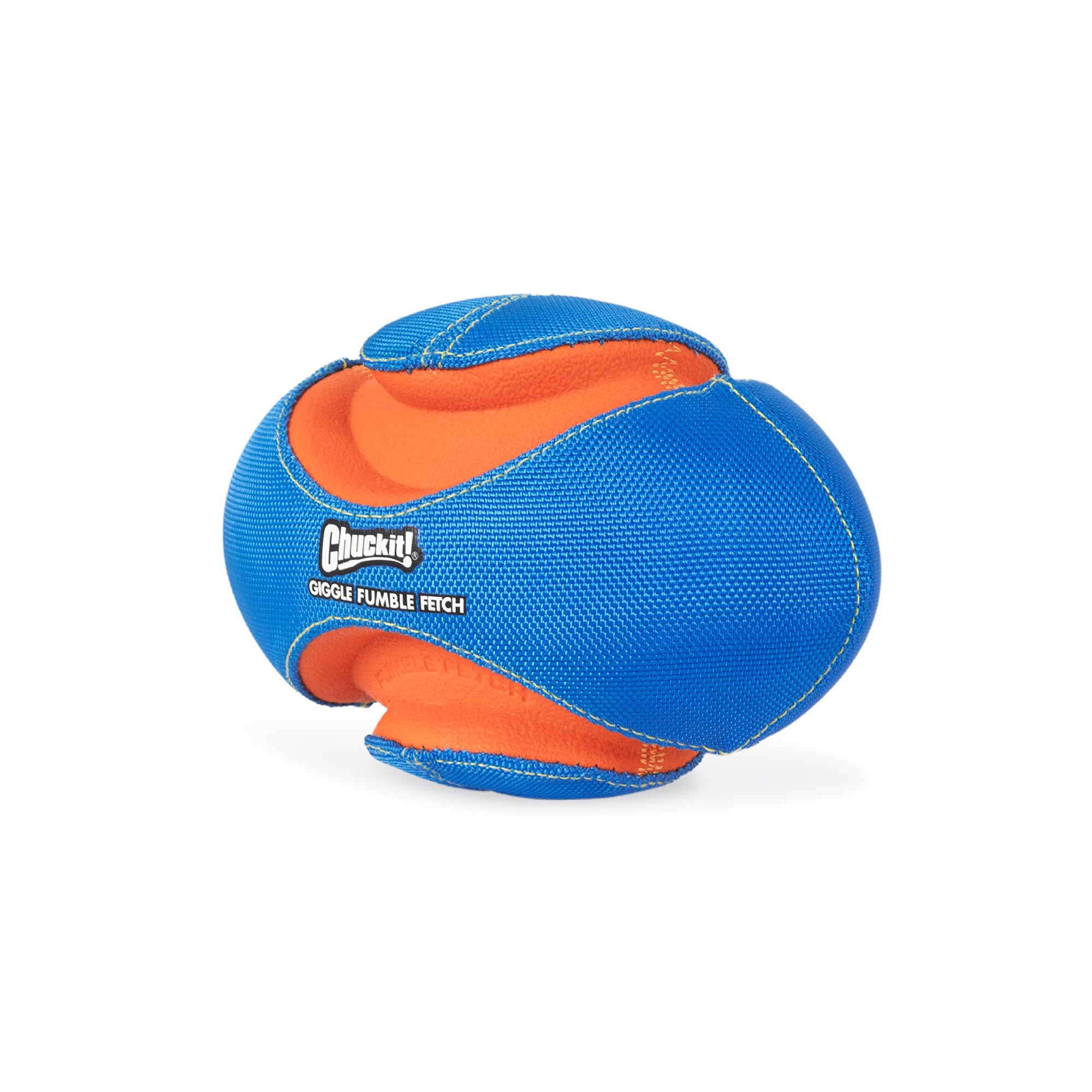 Chuckit! Giggle Fumble Fetch Ball Dog Toy (7.9 Inch Diameter) Giggle Sounds Dog Toy (No Batteries Required), For All Breeds