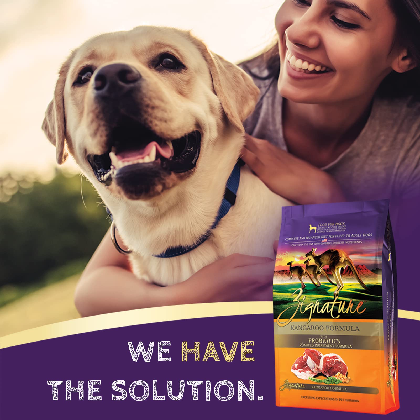 Zignature Kangaroo Limited Ingredient Formula Dry Dog Food 4lb