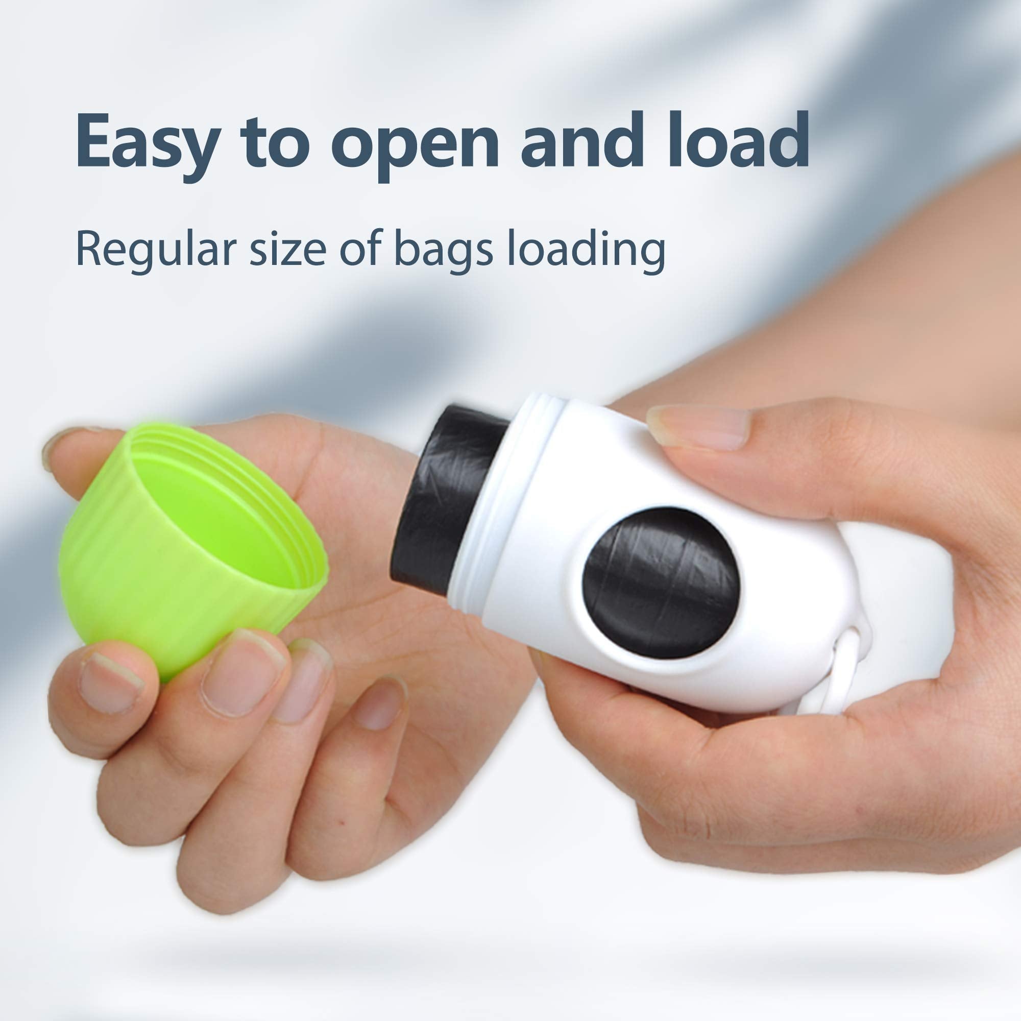 Fida Retractable Dog Leash With Dispenser And Poop Bags, 16 Ft Pet Walking Leash For Large Dog Up To 110 Lbs, Anti-Slip Handle,