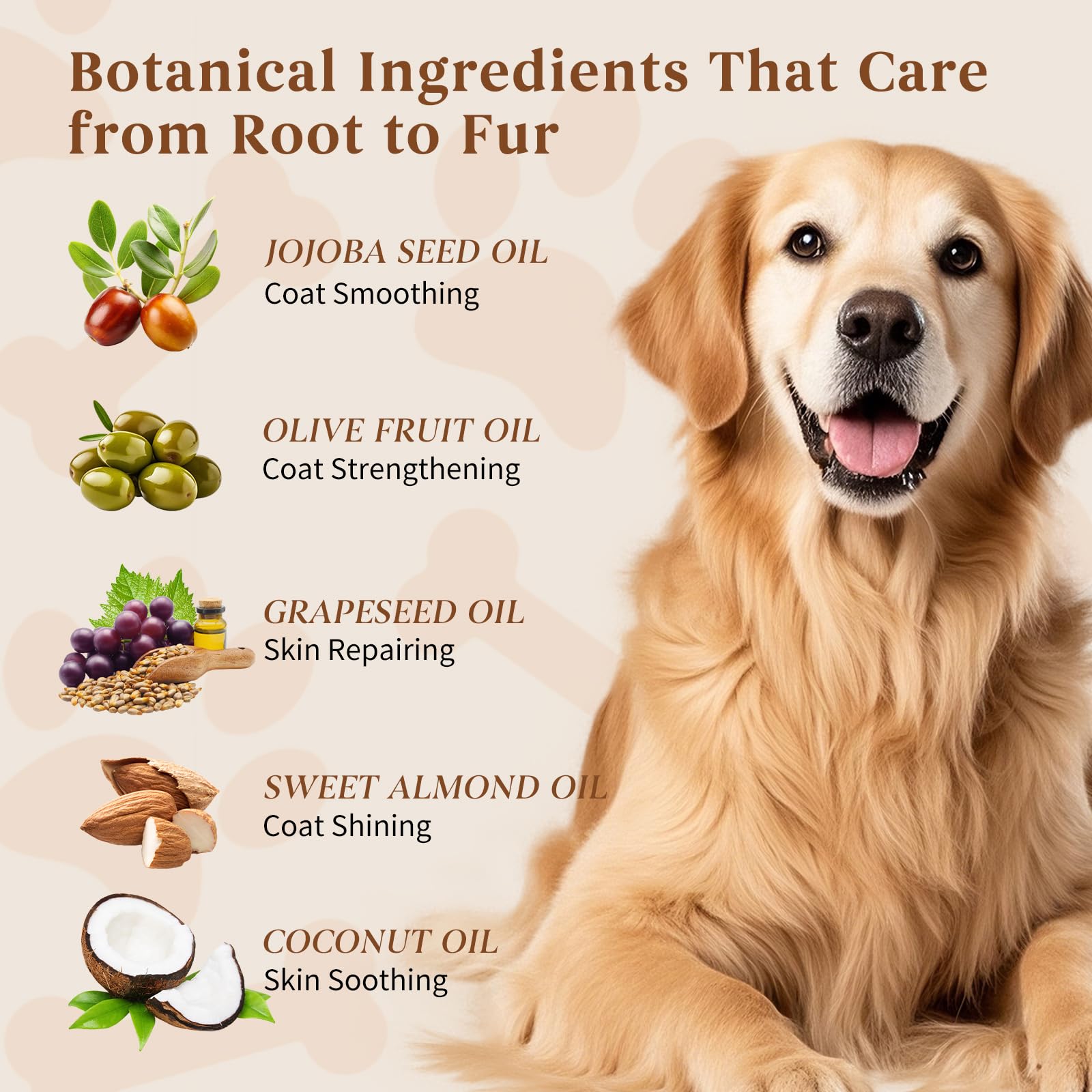 Oivolii Pet Fur Care Oil ? Leave-in Conditioner for Dogs & Cats, Reduces Shedding, Moisturizes & Restores Natural Coat Luster, 1.01 fl. Oz