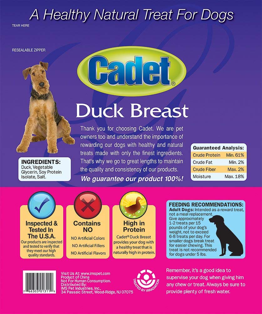 (2 Pack) Duck Breast Dog Treats, 28 Ounce