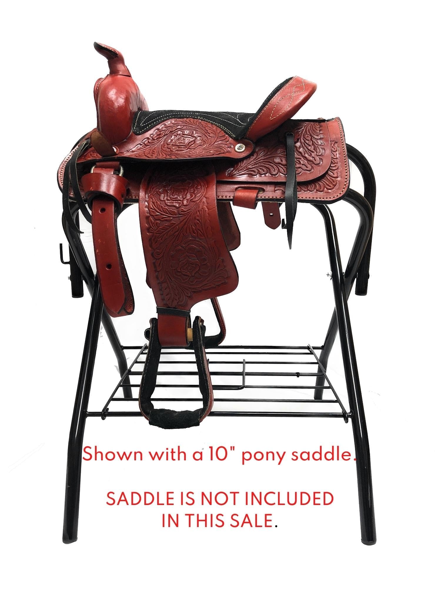 Aj Tack Pony/Miniature Horse/Child'S Saddle Freestanding Portable Pony Sized Saddle Rack Set Of 2