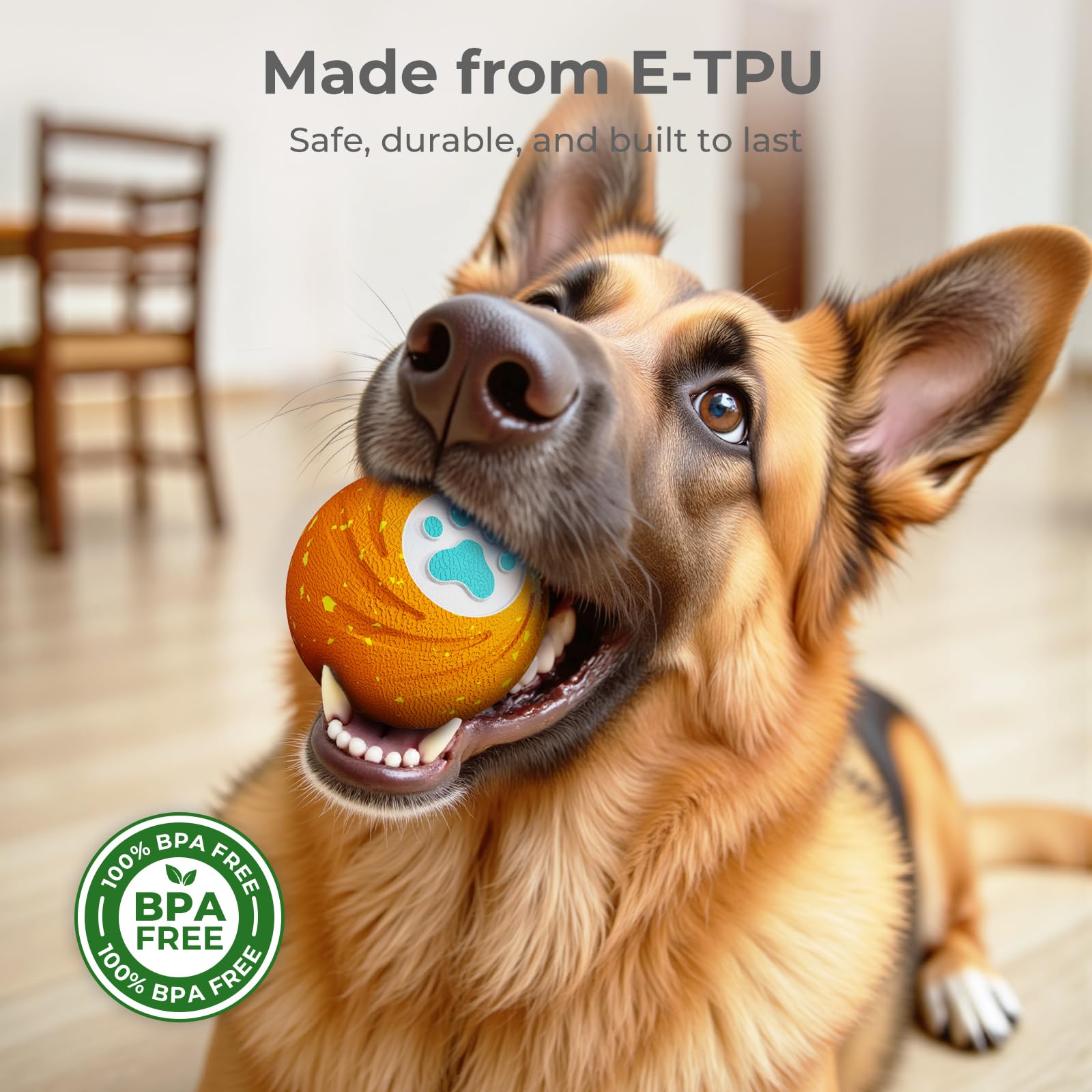 Lovkid Smart Interactive Dog Toy - Dog Ball Toys for Medium Large Dogs to Keep Them Busy, Durable ETPU Material, 3 Play Modes Au