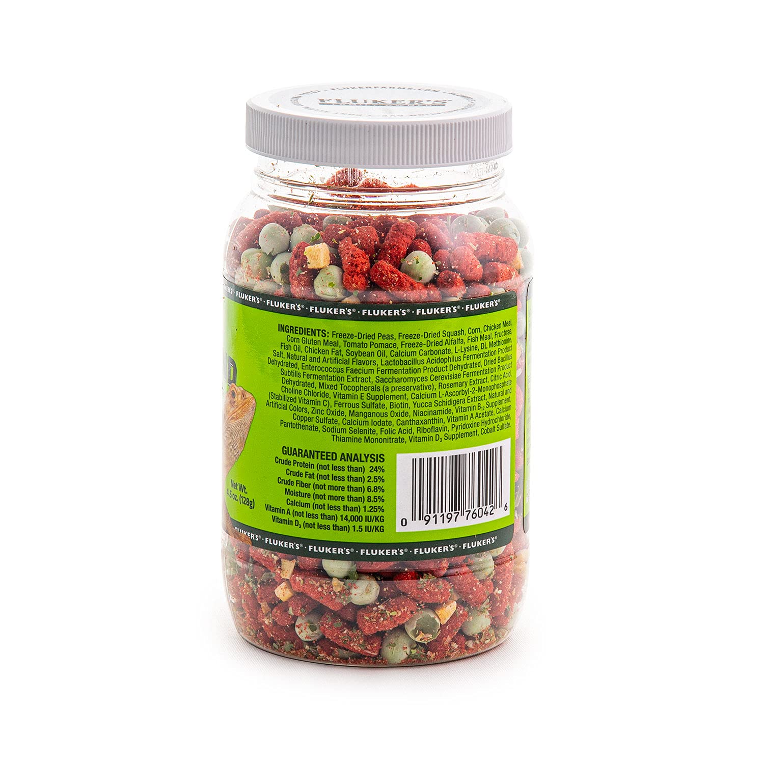 Flukers Buffet Blend Adult Bearded Dragon Veggie Variety Diet, 4.5 oz (76042)
