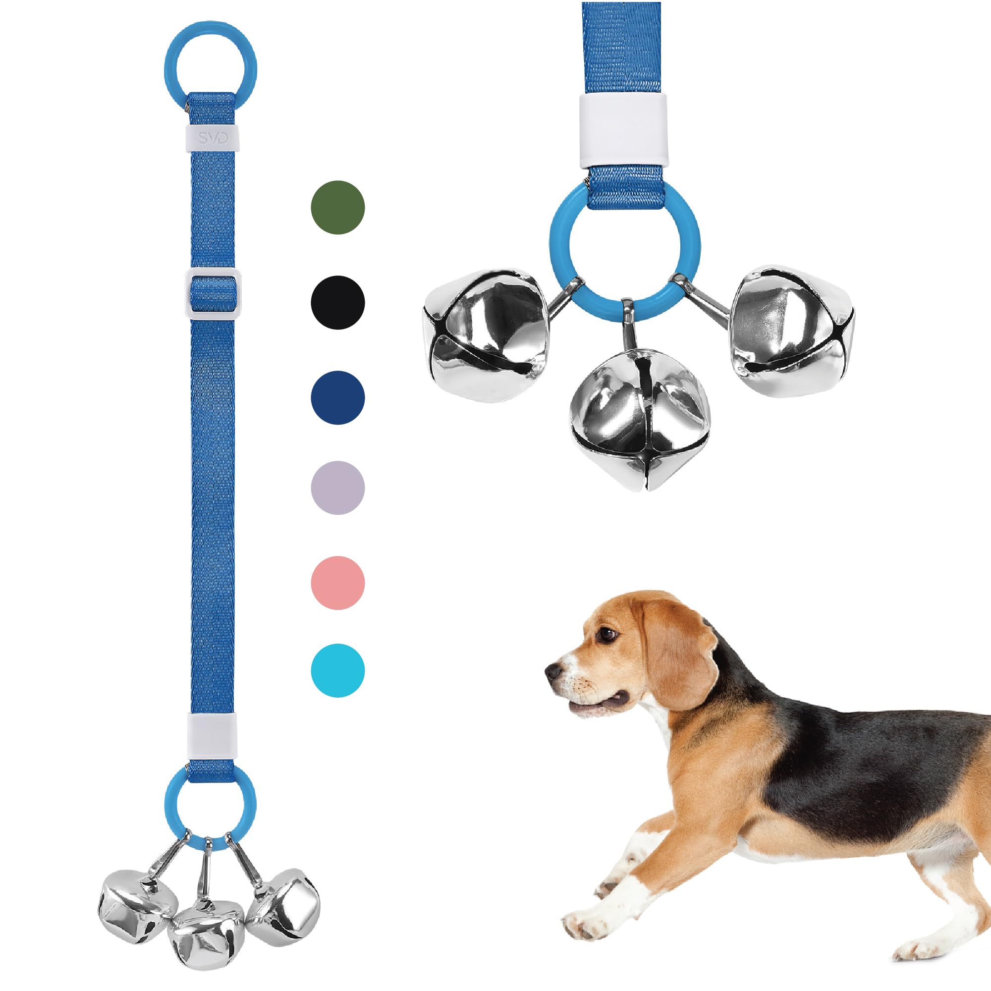 Svd.Pet Dog Door Bell With Hanging Ring, Dog Bells To Go Outside For Potty Training, Can Attach To Door Knob Or Anywhere Near Th