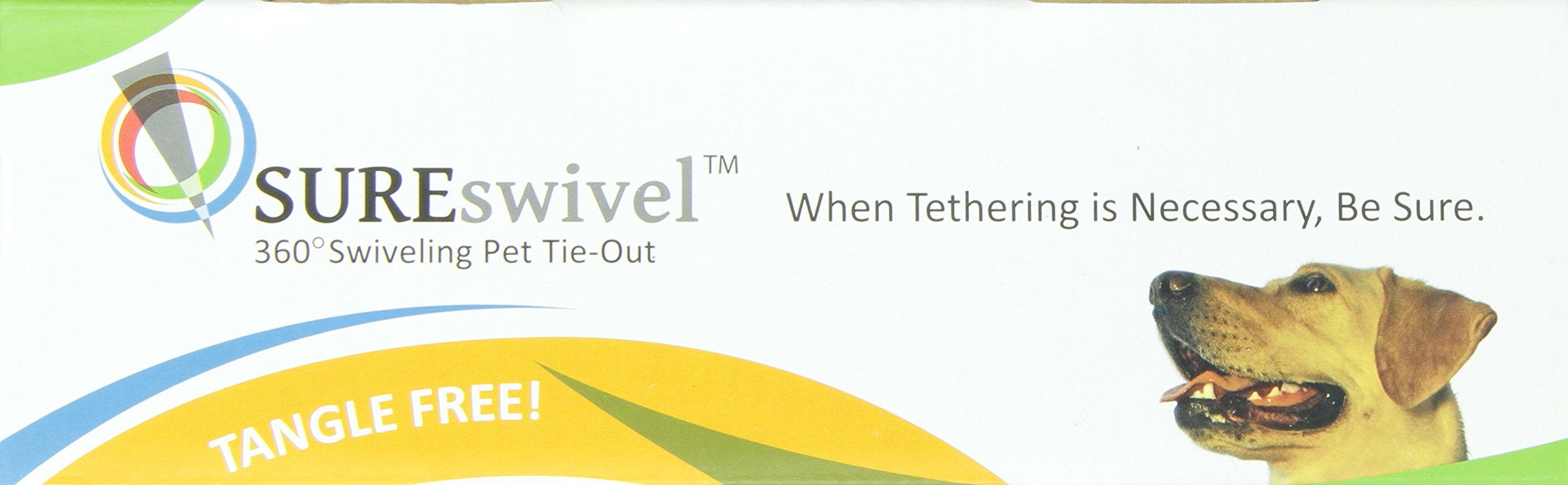 Sureswivel 360 Degree Swiveling Pet Tie-Out, Made In The Usa