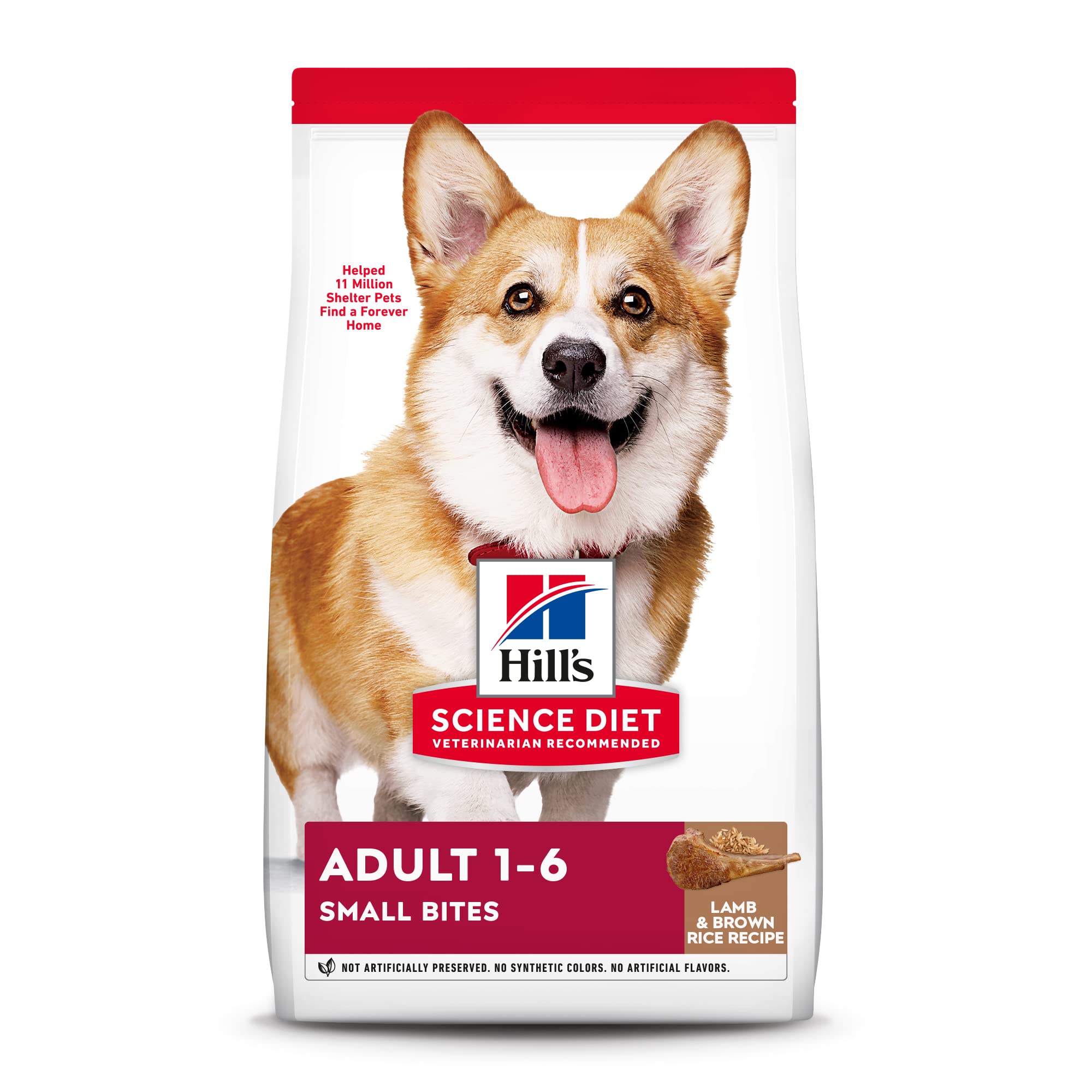 Hills Science Diet Dry Dog Food, Adult, Small Bites, Lamb Meal & Brown Rice Recipe, 4.5 lb. Bag