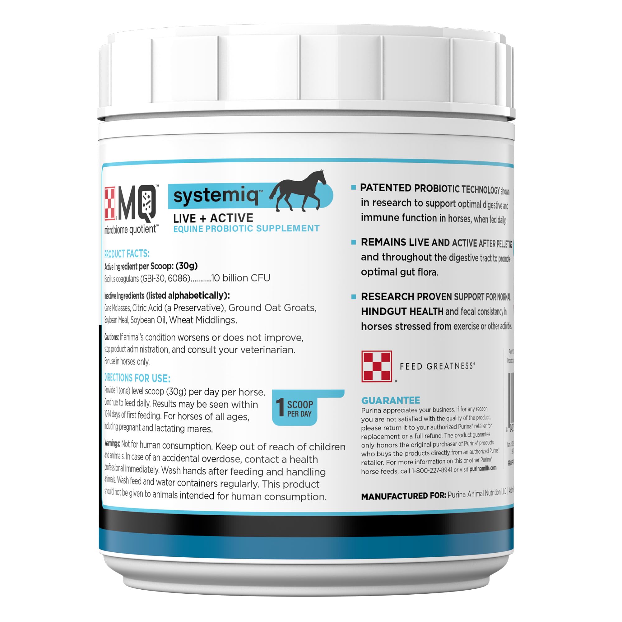 Purina Systemiq Probiotic Horse Supplement | 2 Pounds (2 LB)