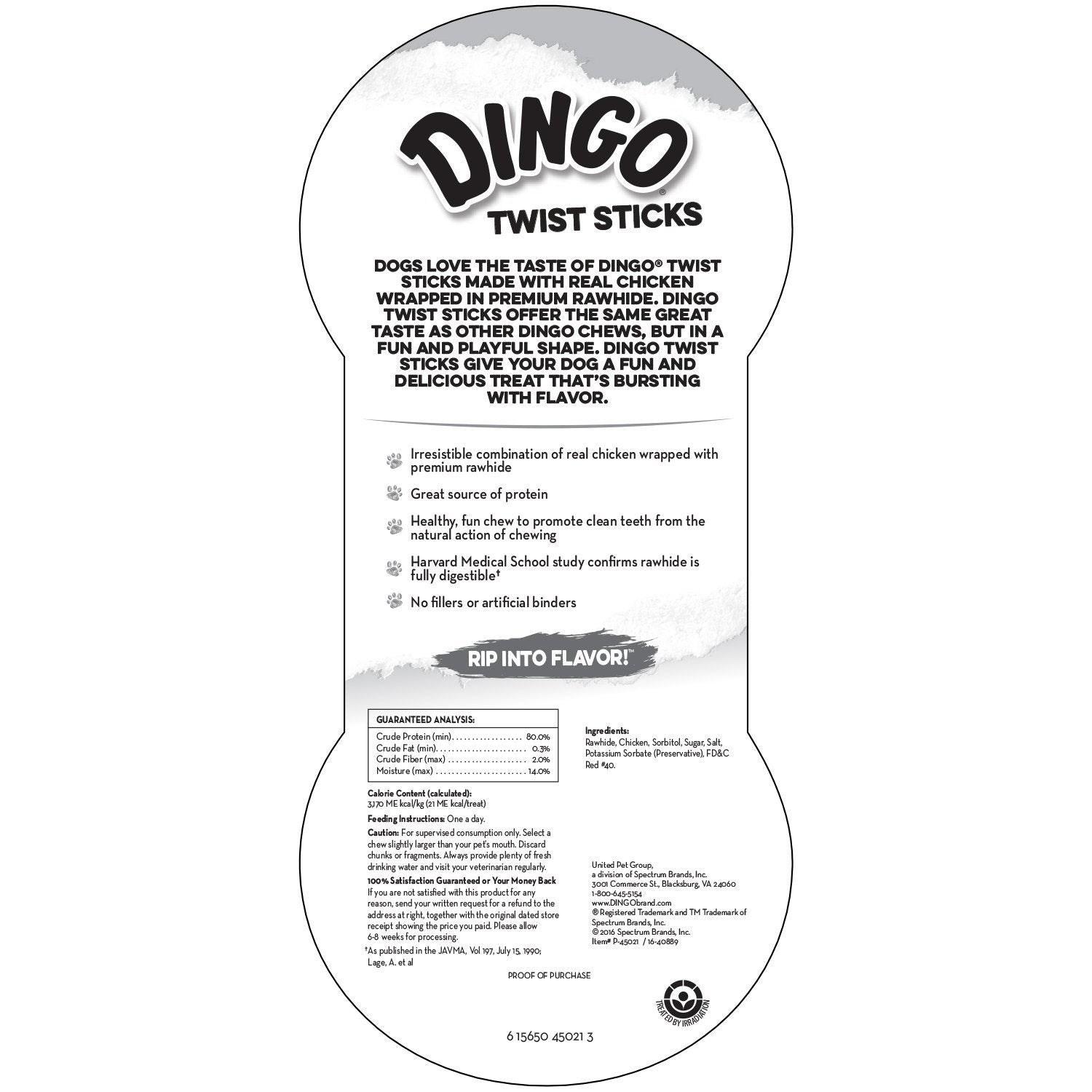 Dingo Chicken Twist Sticks Chews For Dogs, 240 Ct