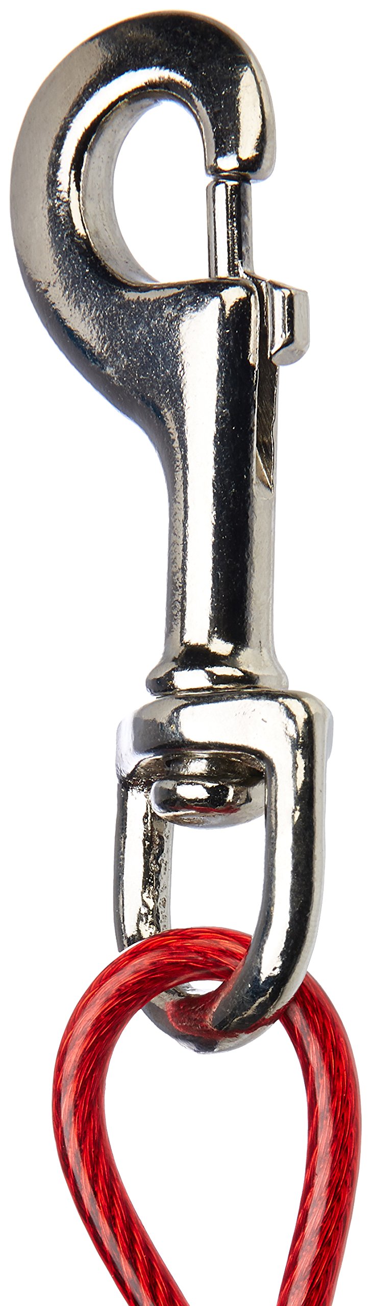 Amazon Basics Tie-Out Cable For Dogs Up To 125 Lb/30 (Pack Of 1), Red