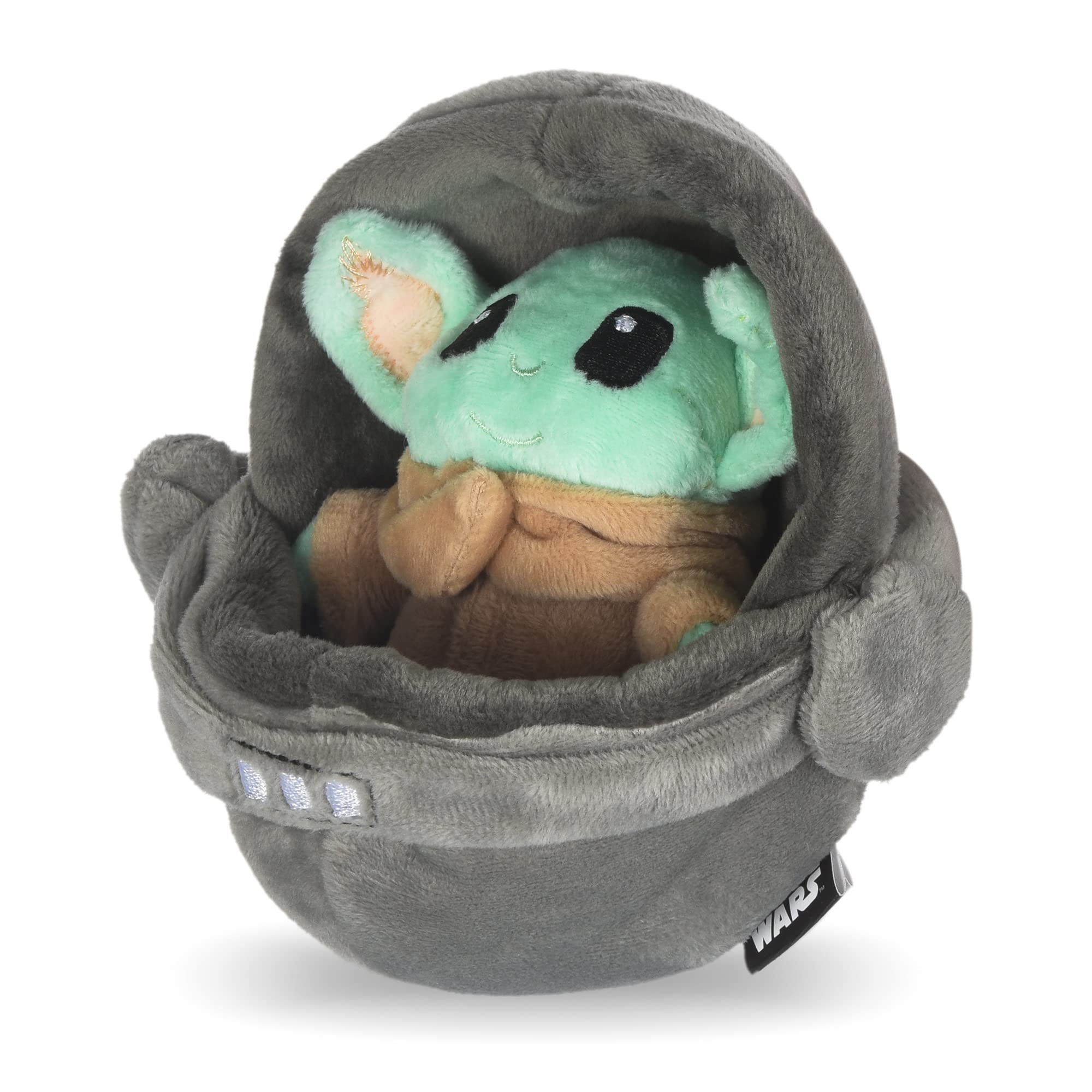 Star Wars For Pets Baby Yoda The Child In Cradle Ball Figure Dog Toy | Small Plush Toys Fabric Plush Dog Toy, Squeaky Plush Toys