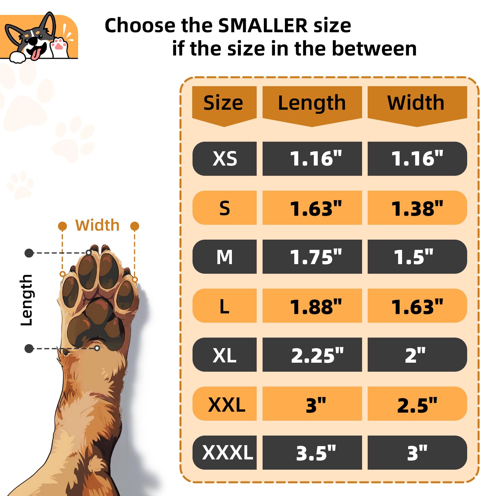 Non-Slip Dog Paw Protector Pads For Senior Dogs, Dog Paw Adhesive Pads On Hardwood Floor,Pets Essentials With Strong Traction,Pi