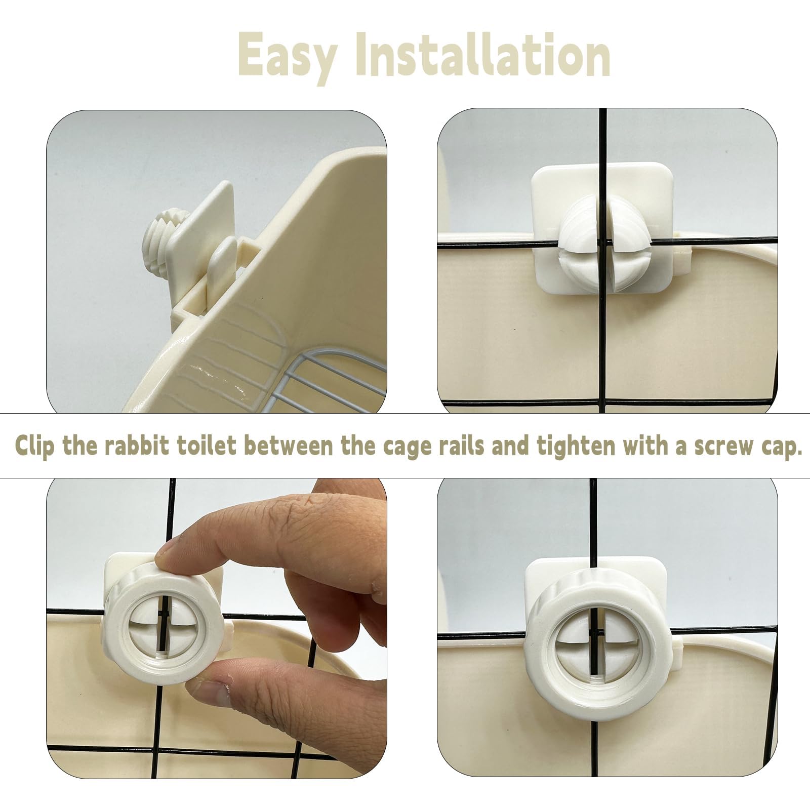 Hamiledyi Rabbit Toilet Rat Litter Box Corner Bunny Potty Training Litter Box For Small Animals Rabbit Bunny Guinea Pig Chinchil