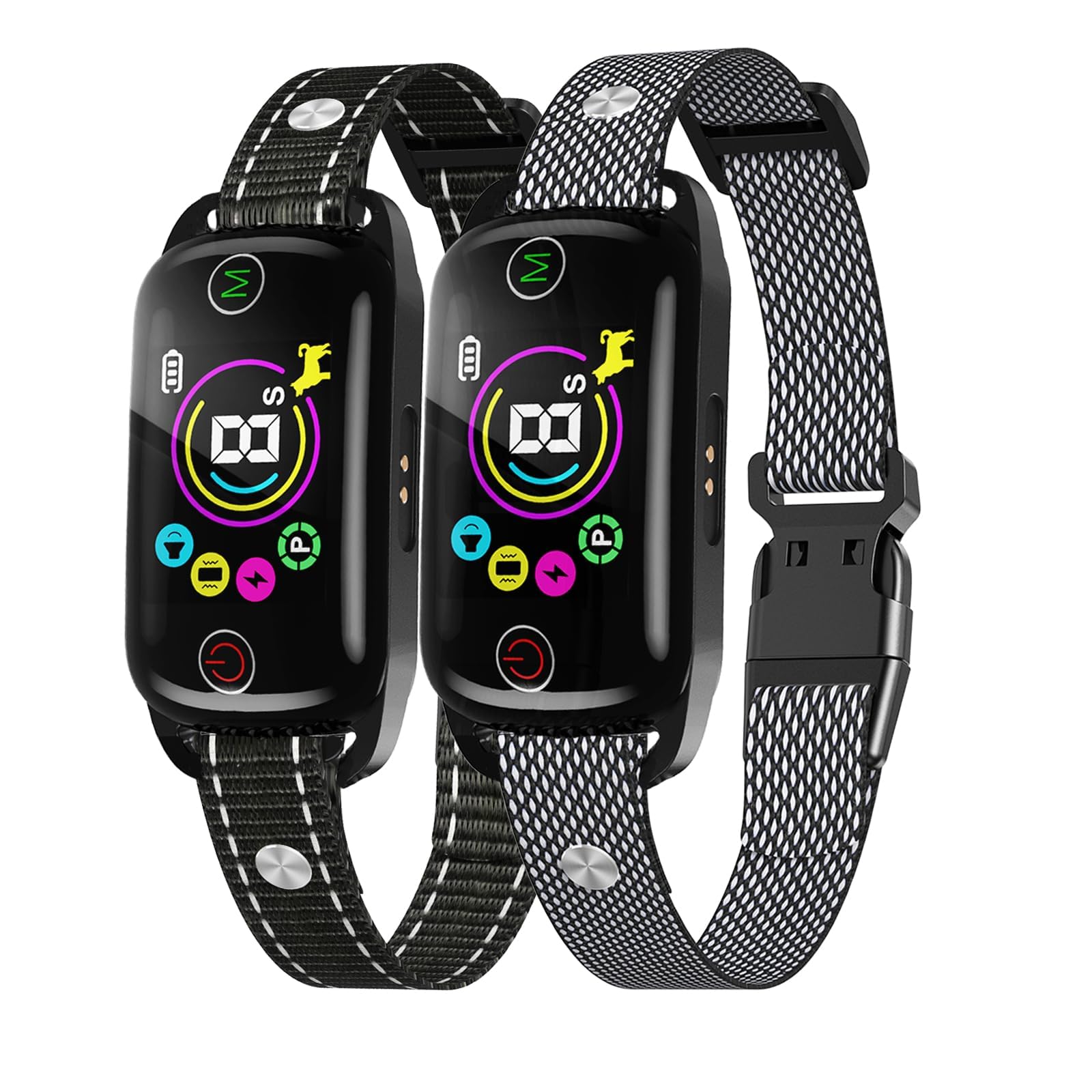 2024New Dog Bark Collar, Coolait Bark Collar For Large Medium Dogs,Rechargeable Anti Bark Collars Smart Shock Barking Collar Wit