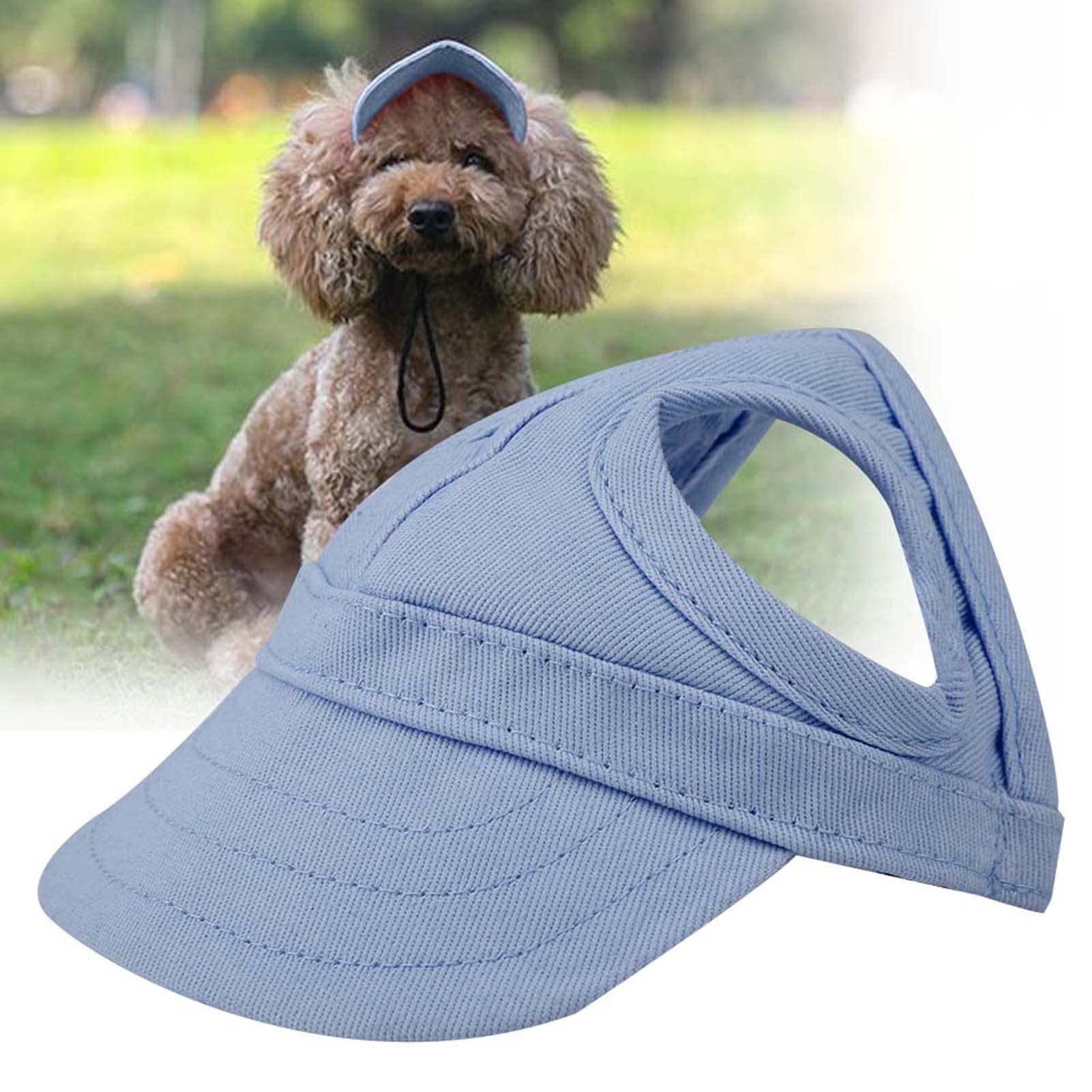 Generic Dog Baseball Hat, Blue, S, M, L - Uv Protection, Ear Holes