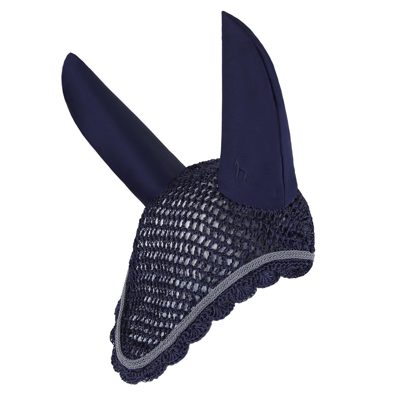 HORZE Ghent Ear Net - Dark Navy - Horse