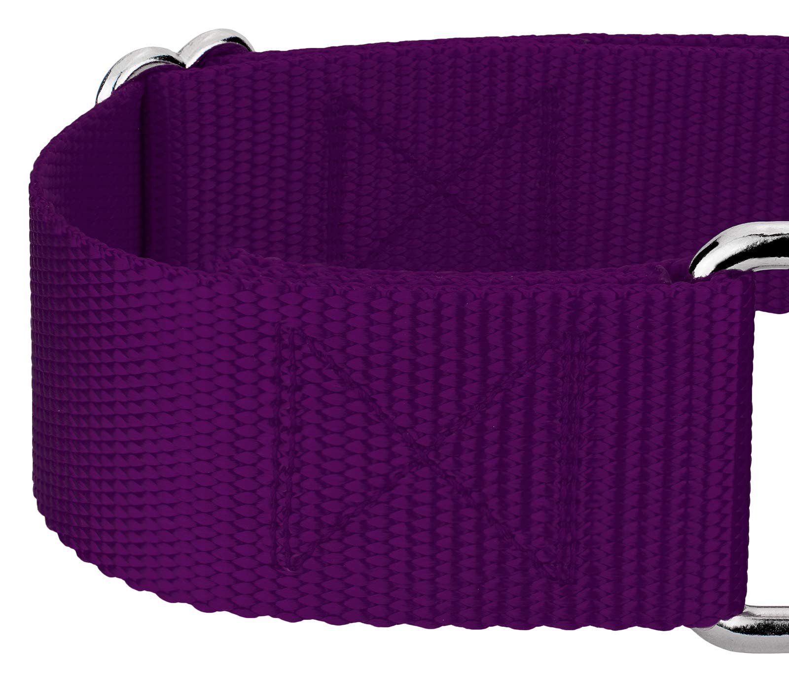 Country Brook Petz - Wide Dog Collar, Adjustable For Large Breed - Martingale Solid Nylon Dog Collar (Extra Large, 1 1/2 Inch Wi