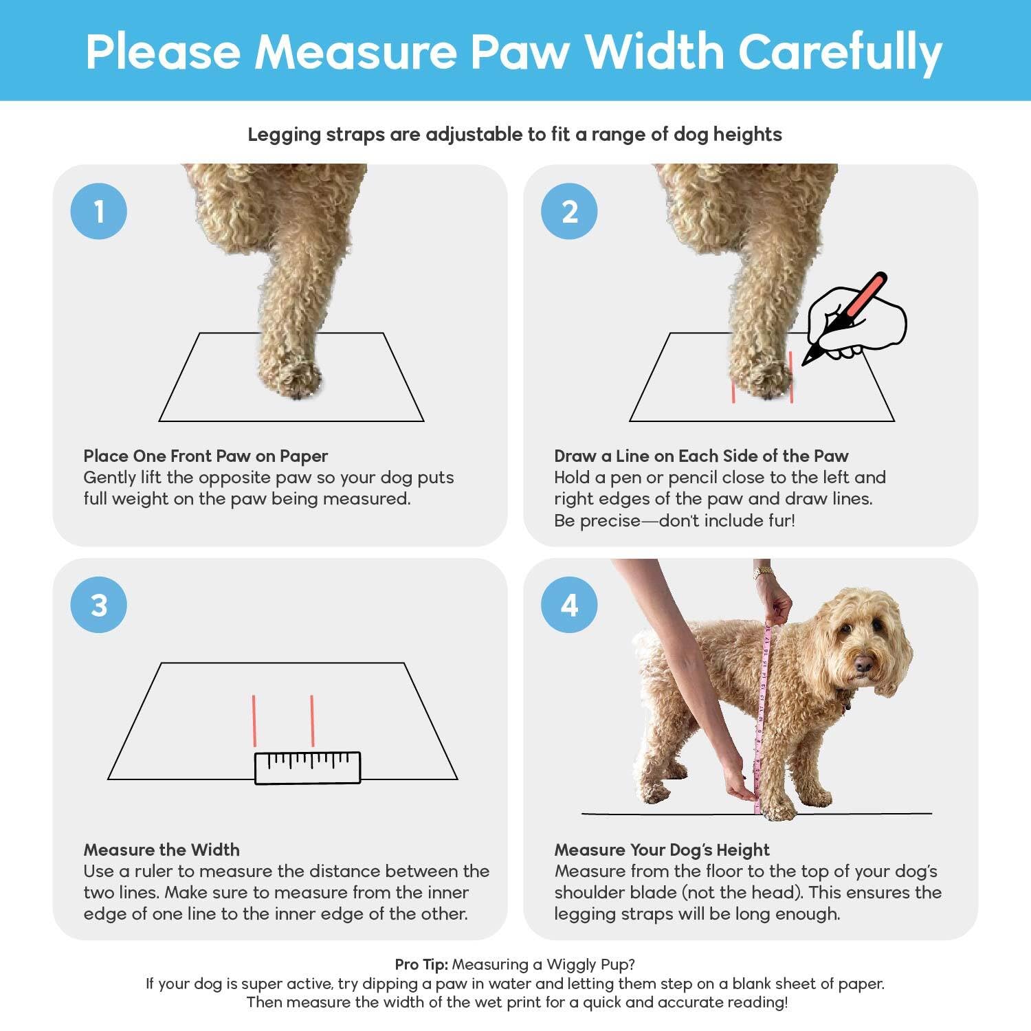 Walkee Paws New Deluxe Easy-On Dog Boot Leggings, Protects From Hot Pavement, Summer Showers, Wet Surfaces, Allergens (Confetti,
