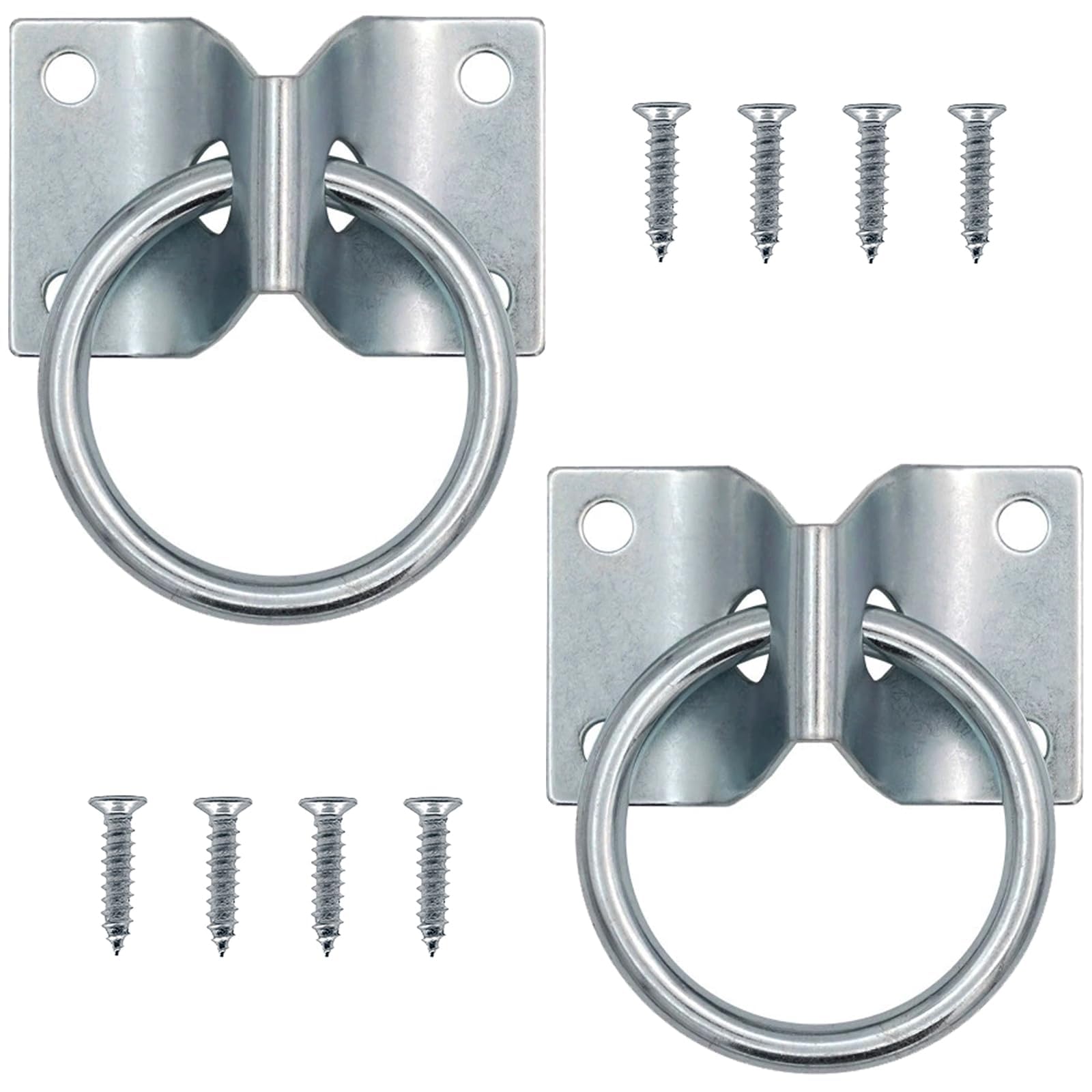 Gaitwin Cross Tie Ring For Horses, Block Tie Hitching Ring With Screws For Horse Stall Stable, Wall Mount Tie Down Horse Barn Su