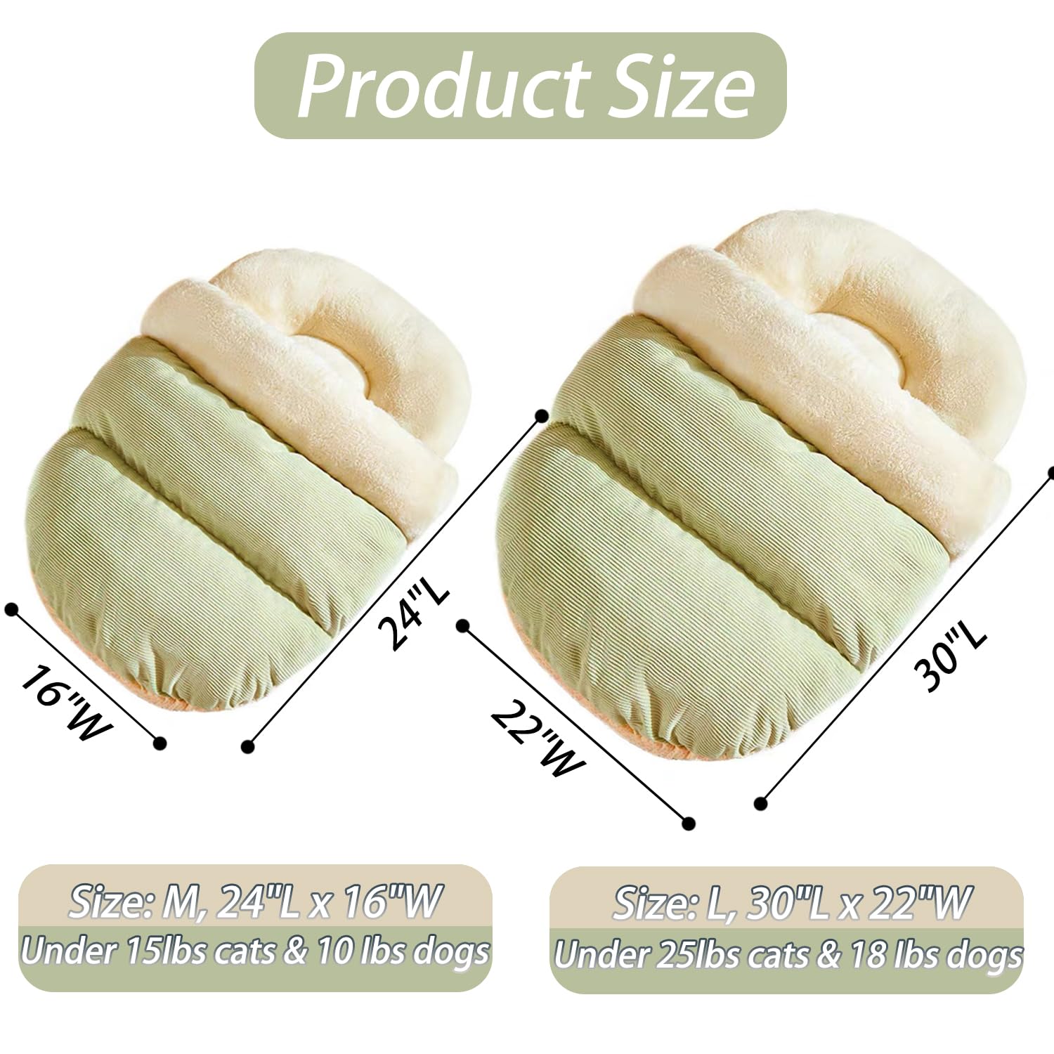 Cat Bed - Cat Cave Bed for Indoor Cats and Small Dogs, Cute Slipper Cat Cave Bed Cat House, Cozy & Soft Plush, Anti-Slip &Durabl