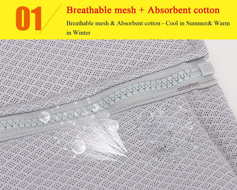 Sgoda Dog Cooling Vest Harness Cooler Jacket Grey Orange X-Large