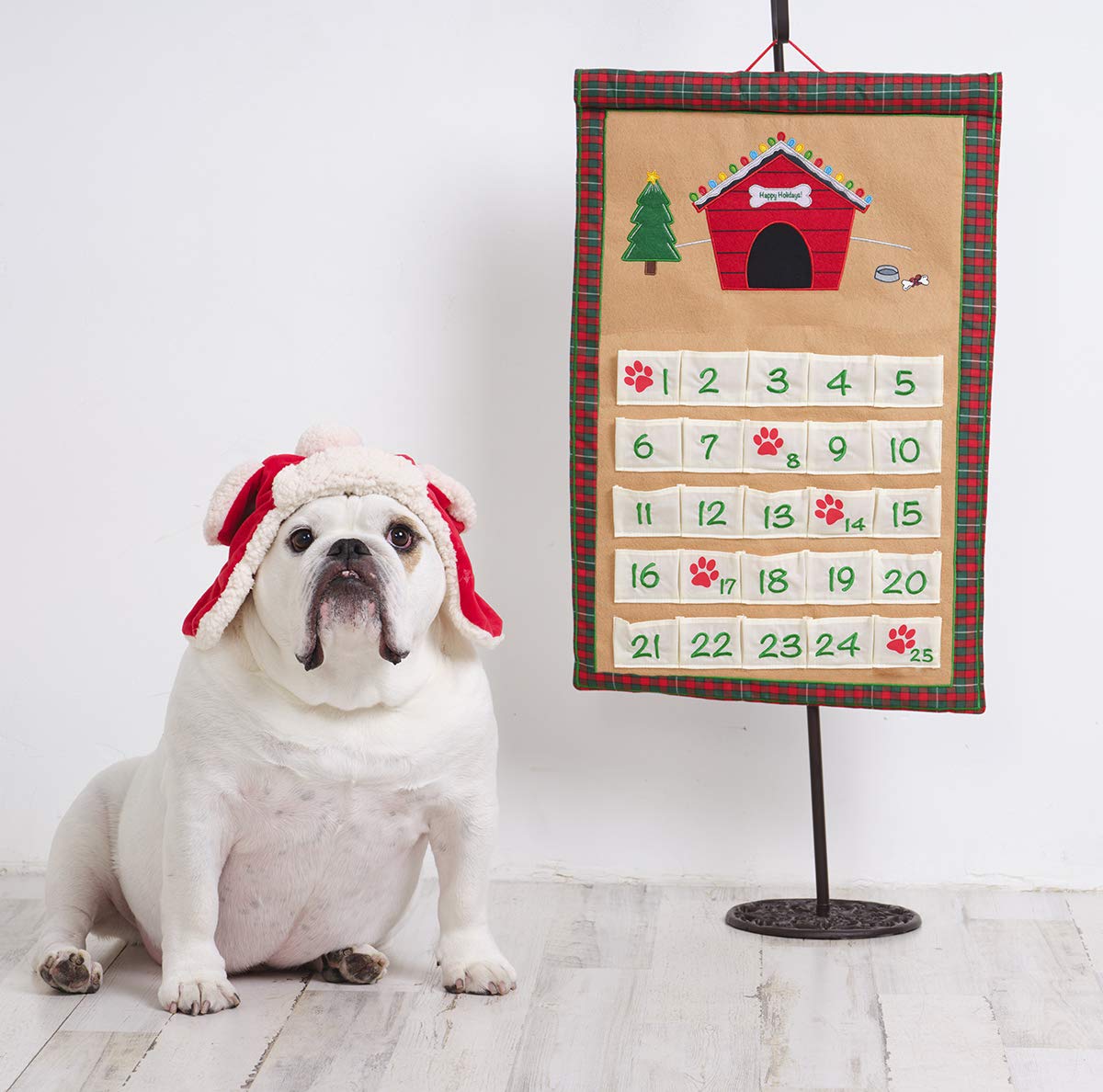 Dog Advent Calendar by Pockets of Learning | Interactive Canine Dog Countdown | Festive Pet Christmas Holiday D  cor | Pet Seaso