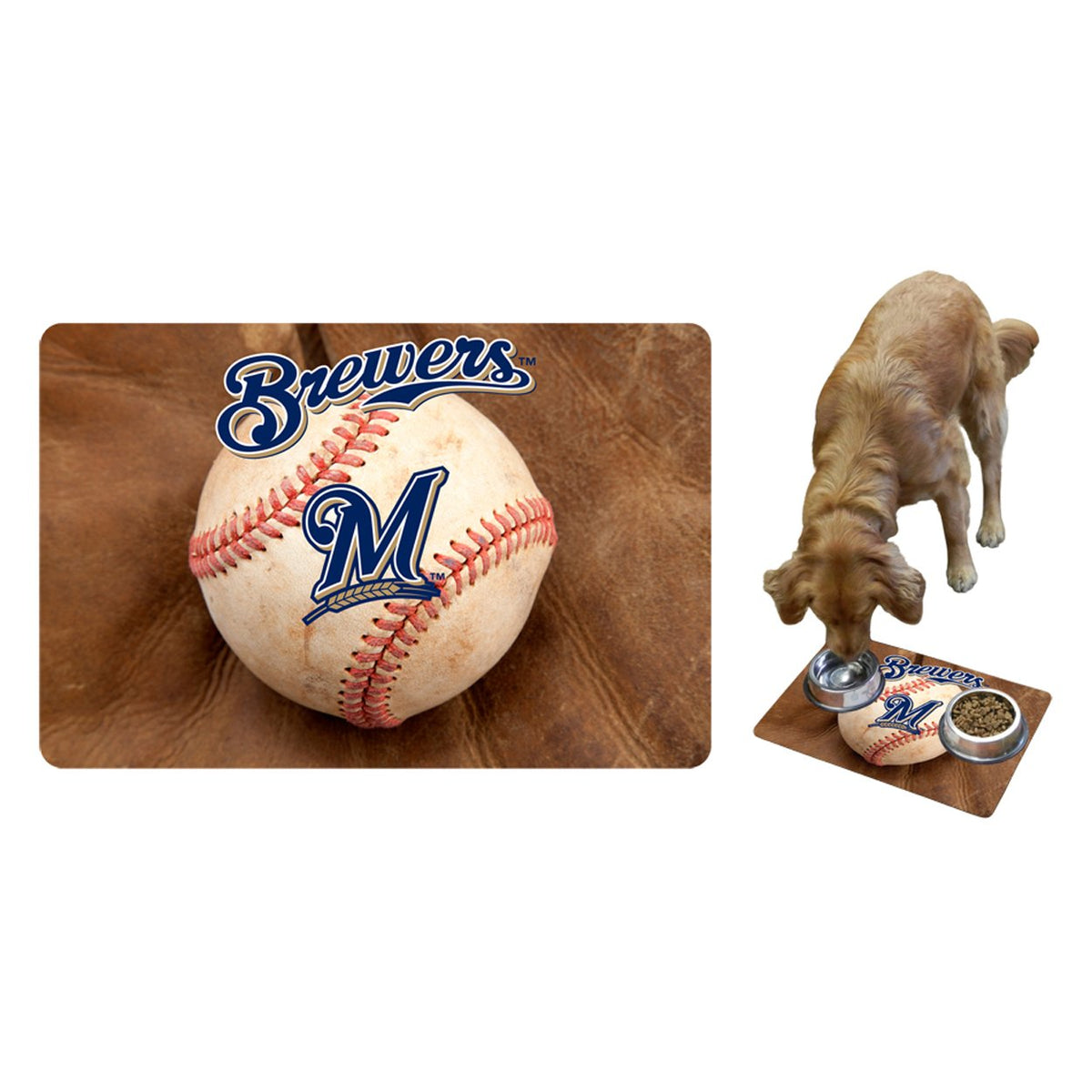 Mlb Milwaukee Brewers Baseball Pet Mat