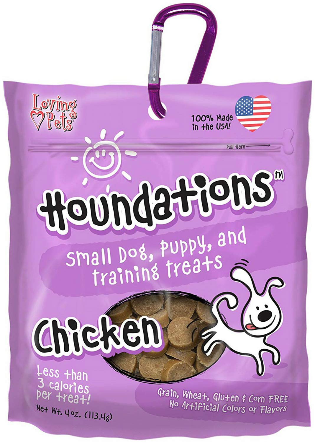 Loving Pets Houndations Chicken Training Treats Dog Treat, 4 Oz/One Size