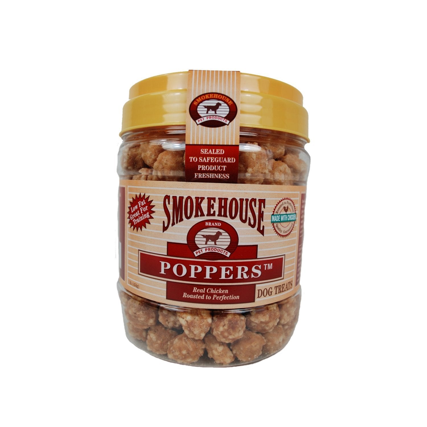 Smokehouse 100-Percent Natural Chicken Poppers Dog Treats