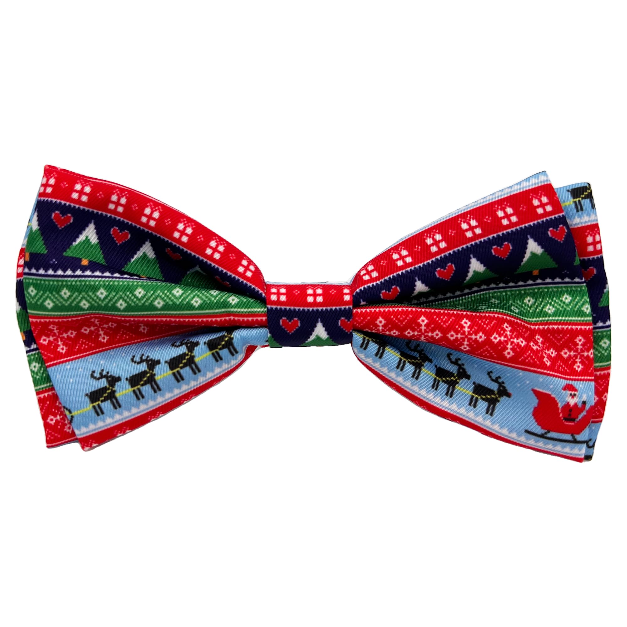 Huxley & Kent Ugly Sweater Bow Tie For Pets | Extra-Large Christmas Holiday Collar Attachment | Fun, Comfortable & Durable Bow T