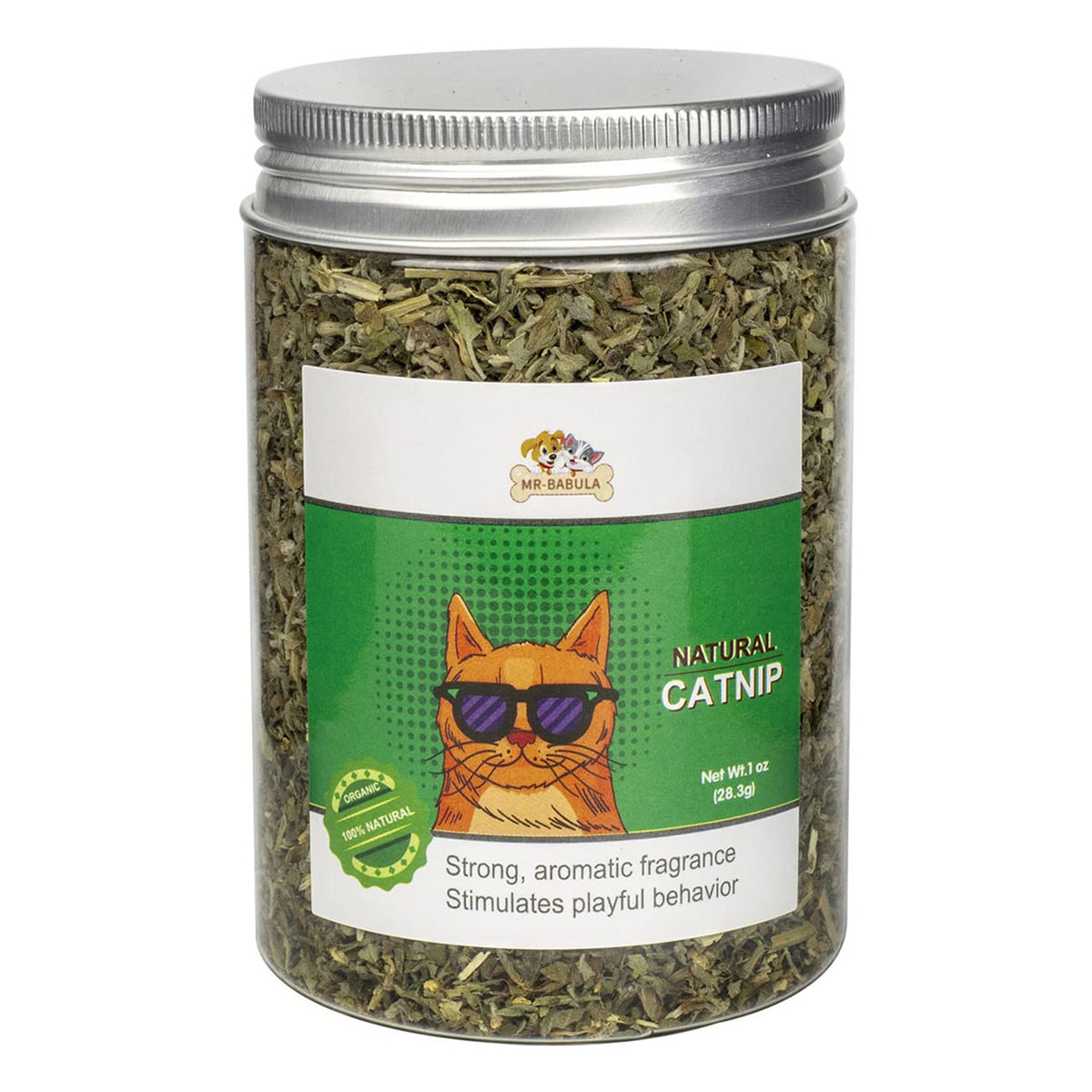 Mr-Babula Premium Natural Cat Nip, Selected Fresh Catnip Leaves & Bud (1Oz)