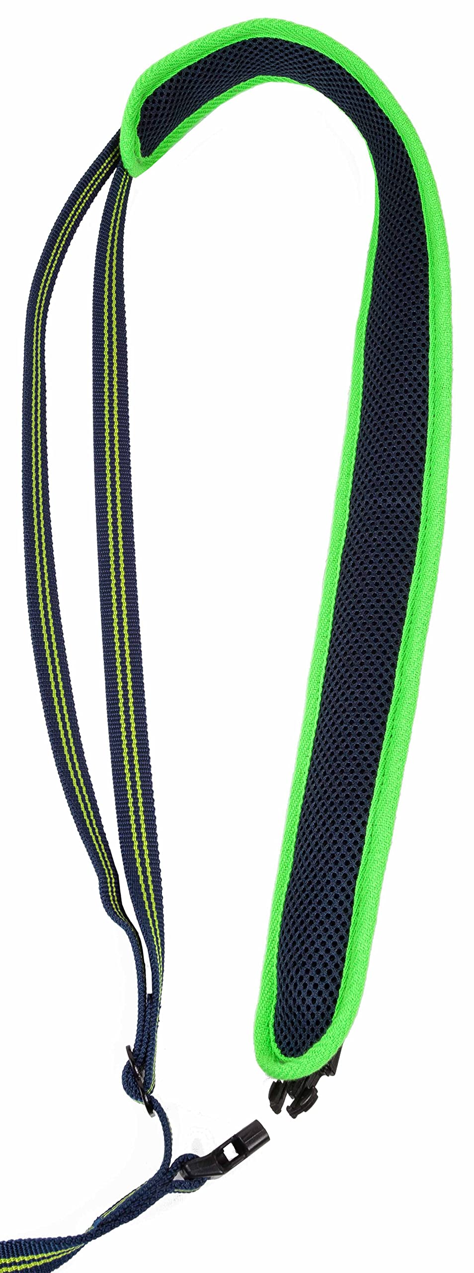 Pet Life Free-Fetcher Hands Free Over-The-Shoulder Shock Absorbent Dog Leash, SM, Navy