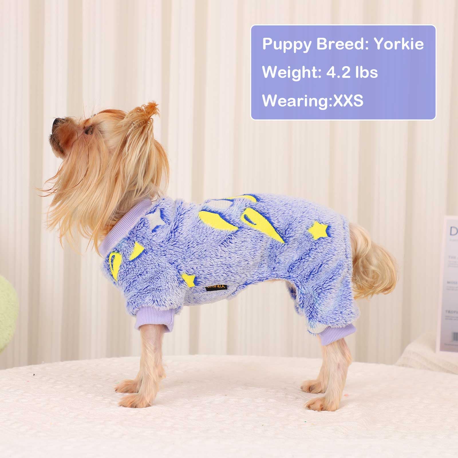 Kosiyi Fleece Dog Pajamas Valentine'S Day Dog Sweaters For Small Dogs Girl Boy, Lightweight Warm Paw Print Puppy Pajamas Soft St