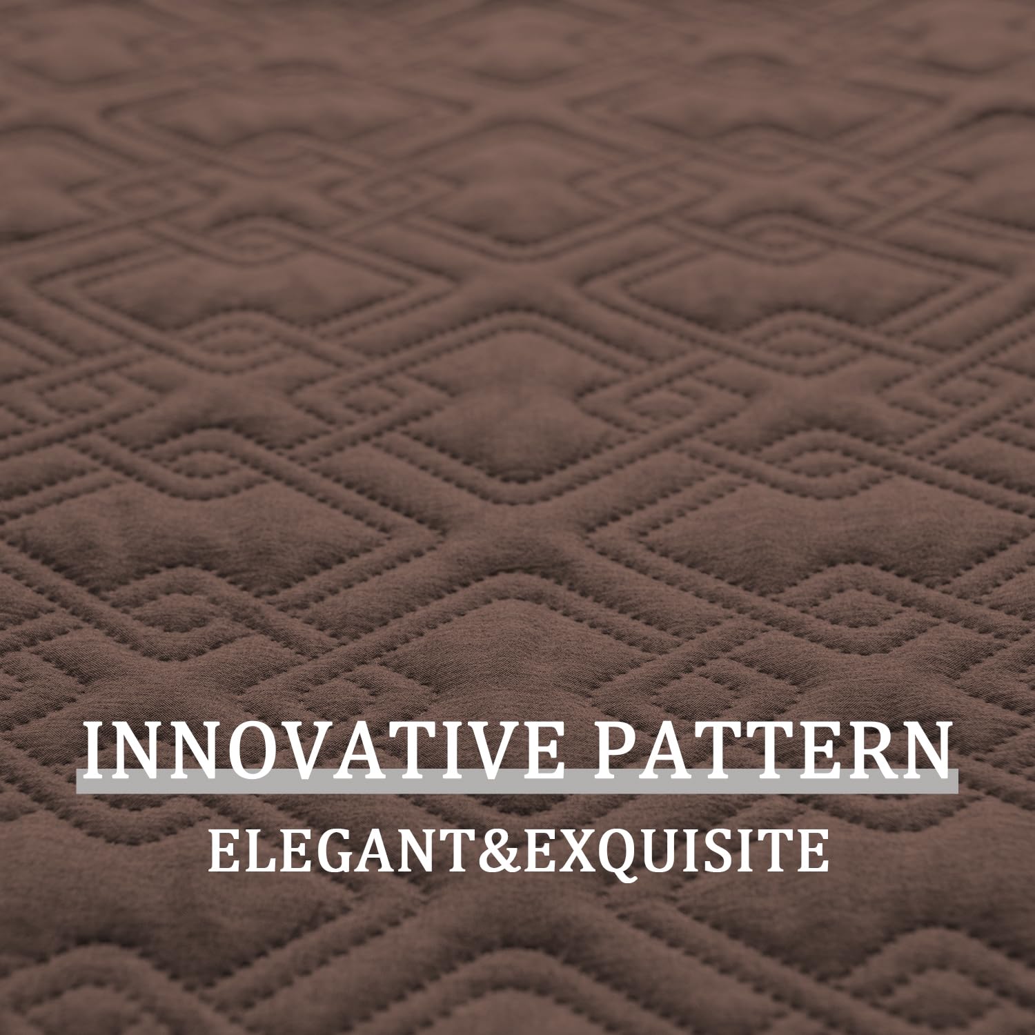 Fuguitex Waterproof Dog Bed Cover Dog Blanket For Pet Furniture Bed Couch Sofa Reversible Linen Texture(30''*53'',Brown + Brown)