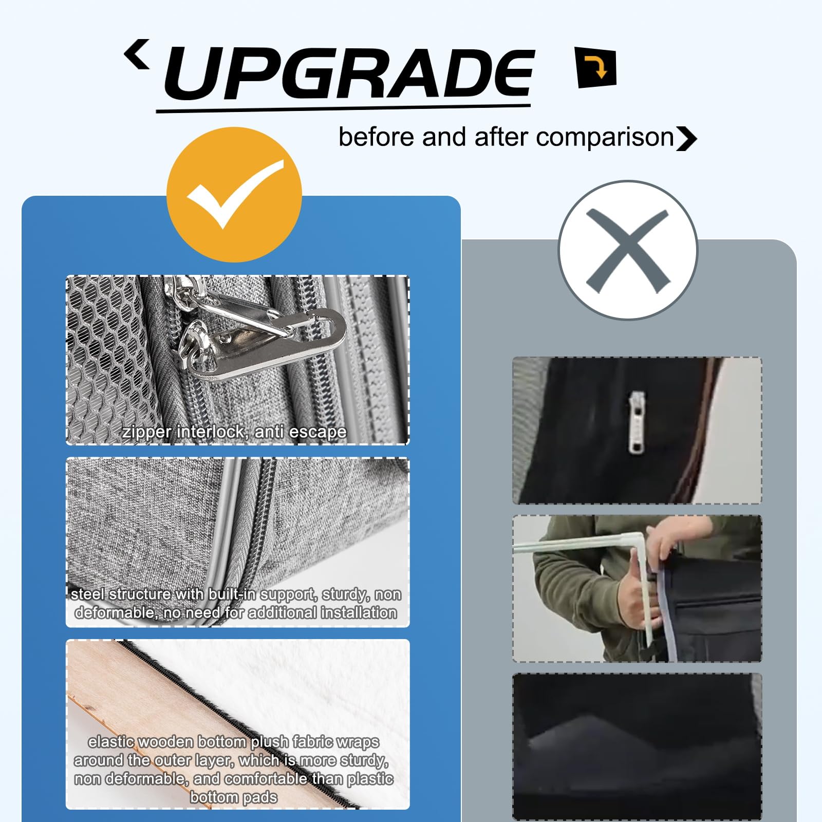 Suertree Cat Carrier For 2 Cats, Pet Travel Carrier With Litter Box For Cats And Small Dogs Up To 45 Lbs, Bowls, And Locking Zip