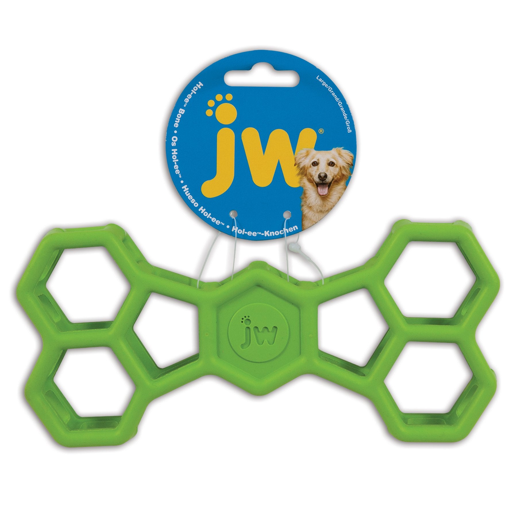 JW Pet Hol-ee Bone Dog Chew Puzzle Toy, Large