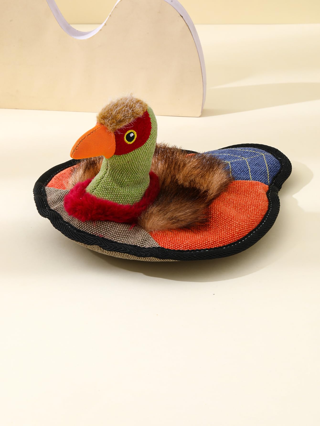 Shineyidoor Frisbee Duck Dog Toys, Squeaky Dog Toys For Aggressive Chewers, Funny Dog Stuffed Animals Chew Toy, Indestructible D