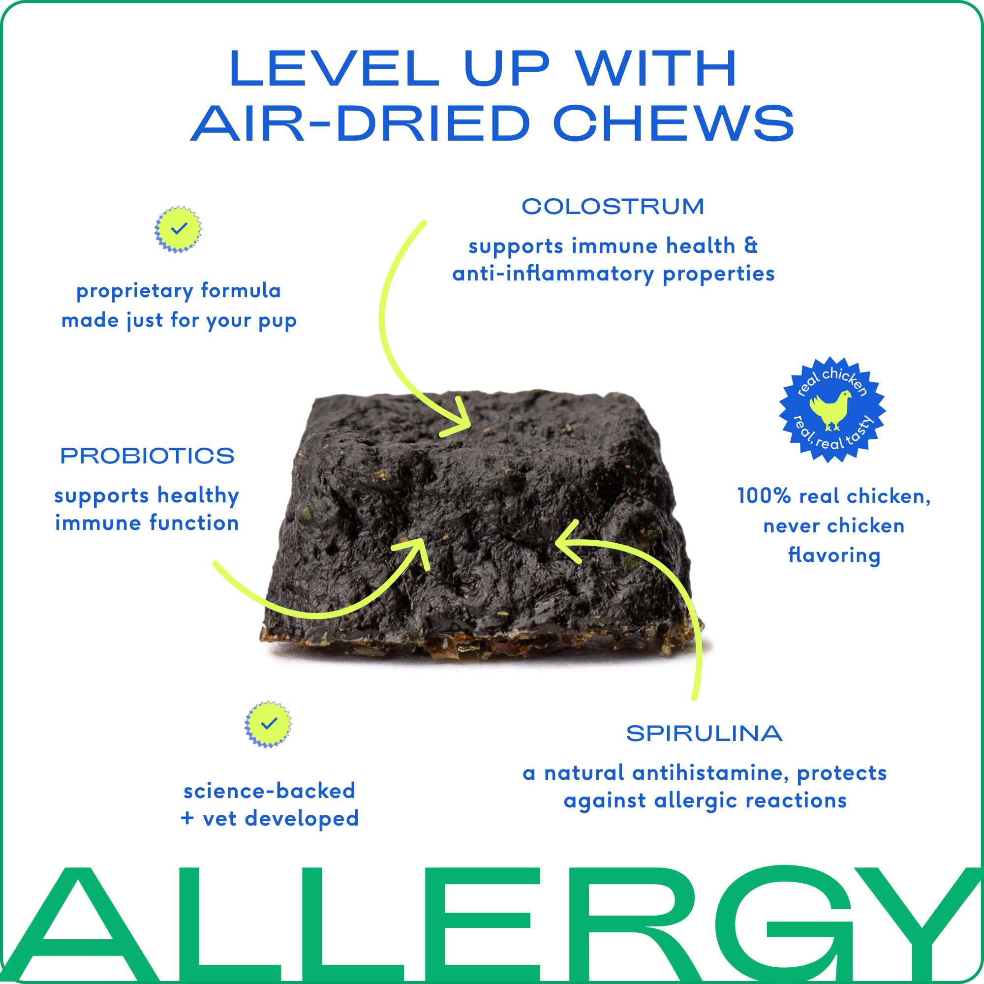 Native Pet Dog Allergy Chews - Dog Allergy Relief with Probiotics and Colostrum for Itchy Skin Relief to Support Seasonal Allerg