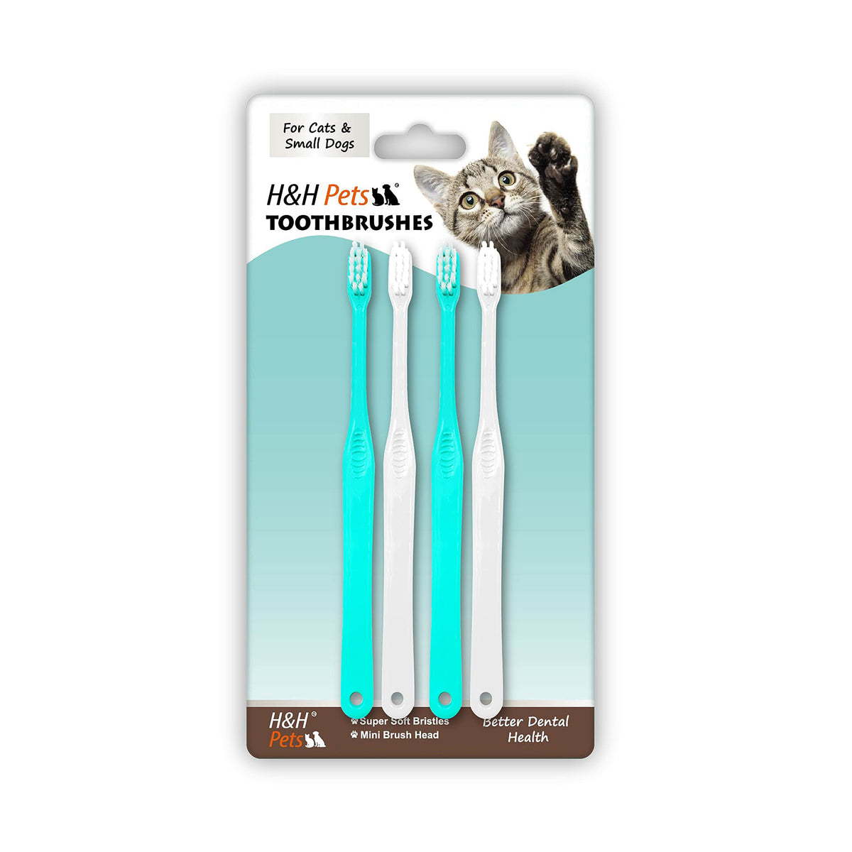 H&H Pets Dog Toothbrushes From Large To Small Best Professional Dog Cat Toothbrush Series With Many Design & Size Options Breeds